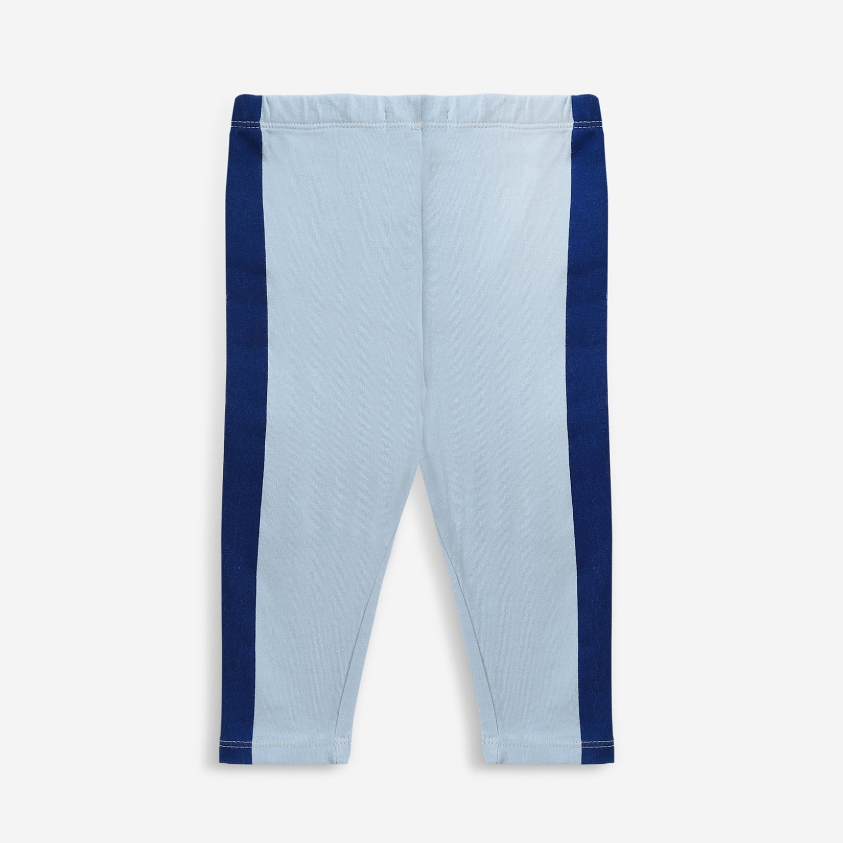 Baby Boys & Girls Blue Cotton Leggings