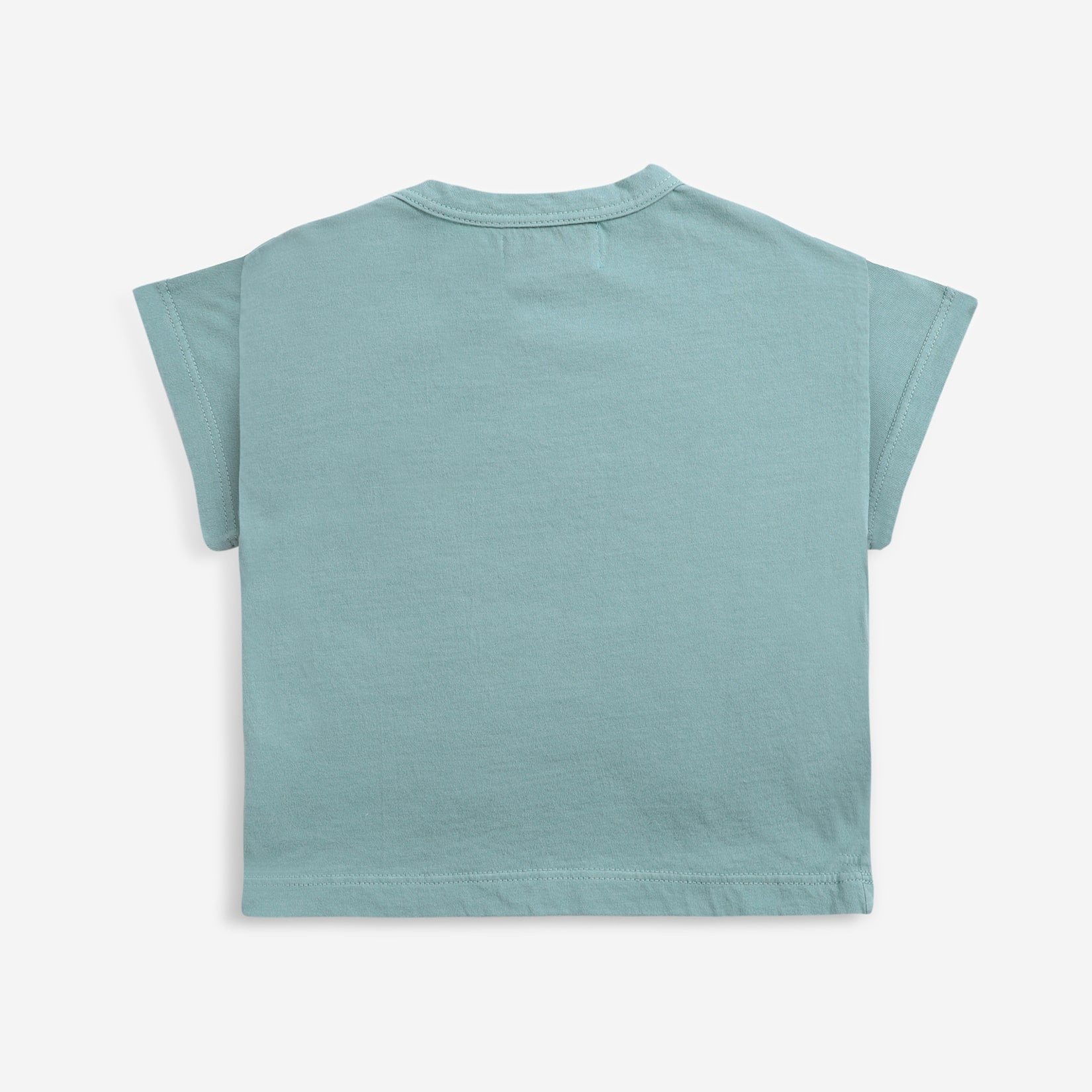 Baby Boys & Girls Blue Logo Cotton T-Shirt