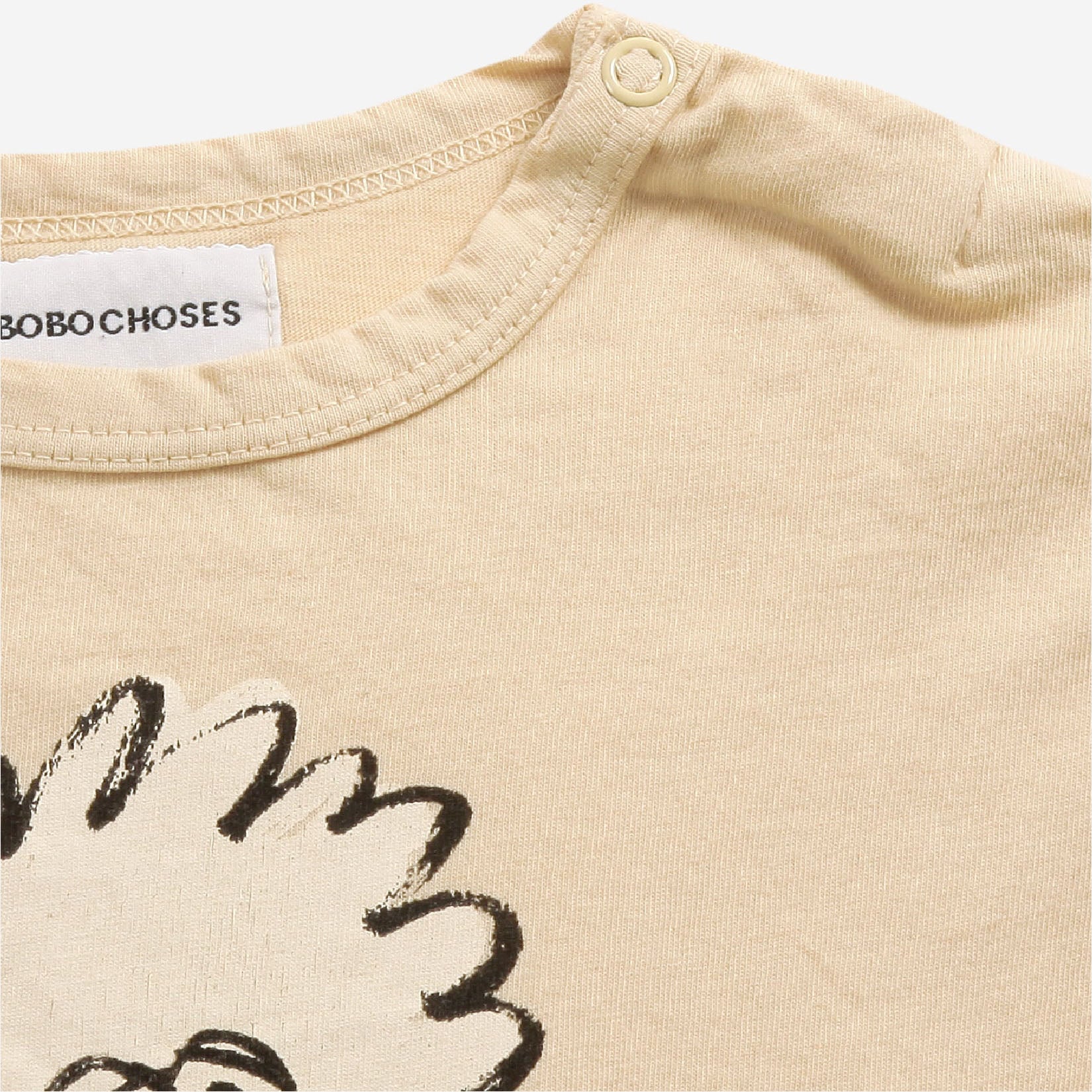 Baby Boys & Girls Beige Birdie Cotton T-Shirt