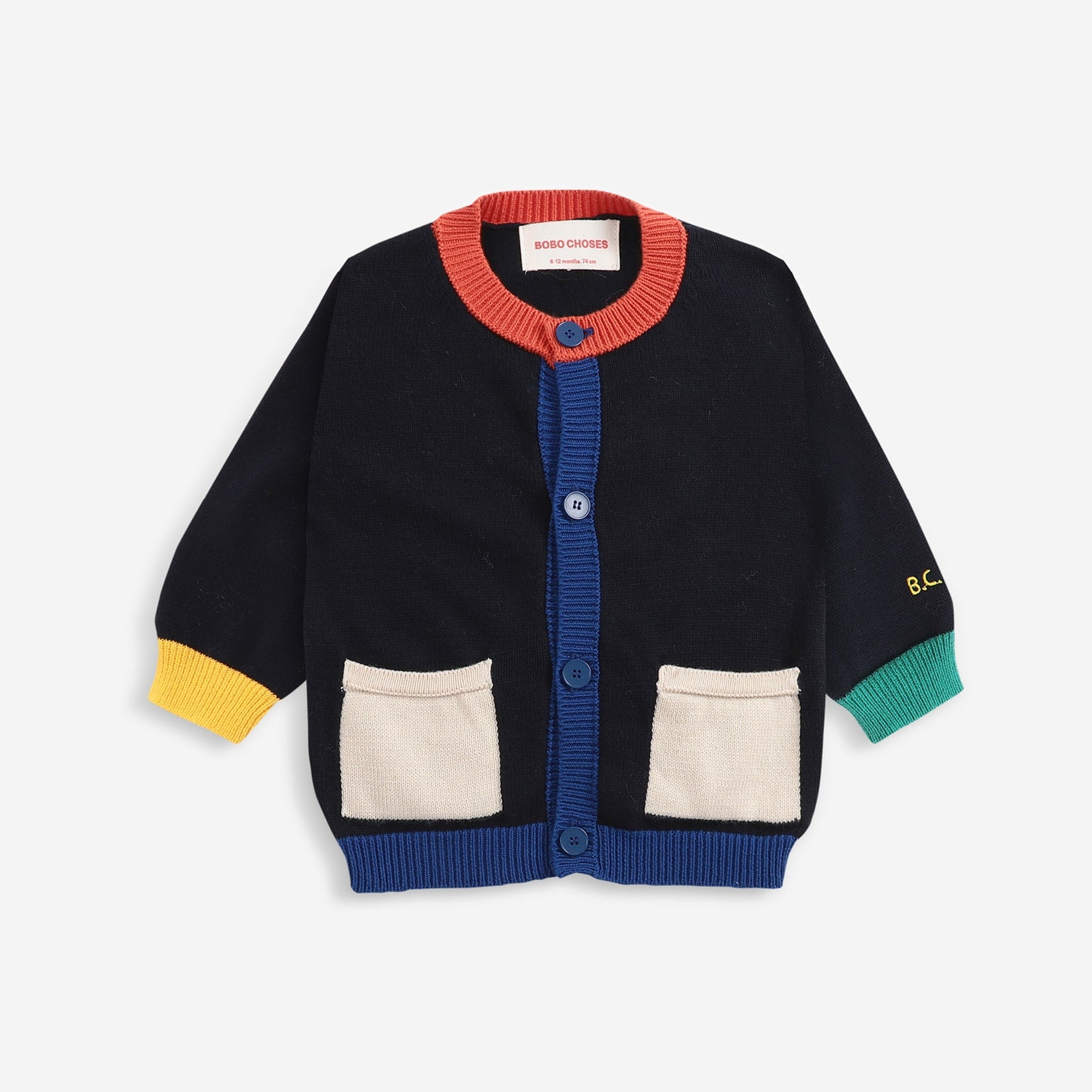 Baby Boys & Girls Blue Cotton Cardigan