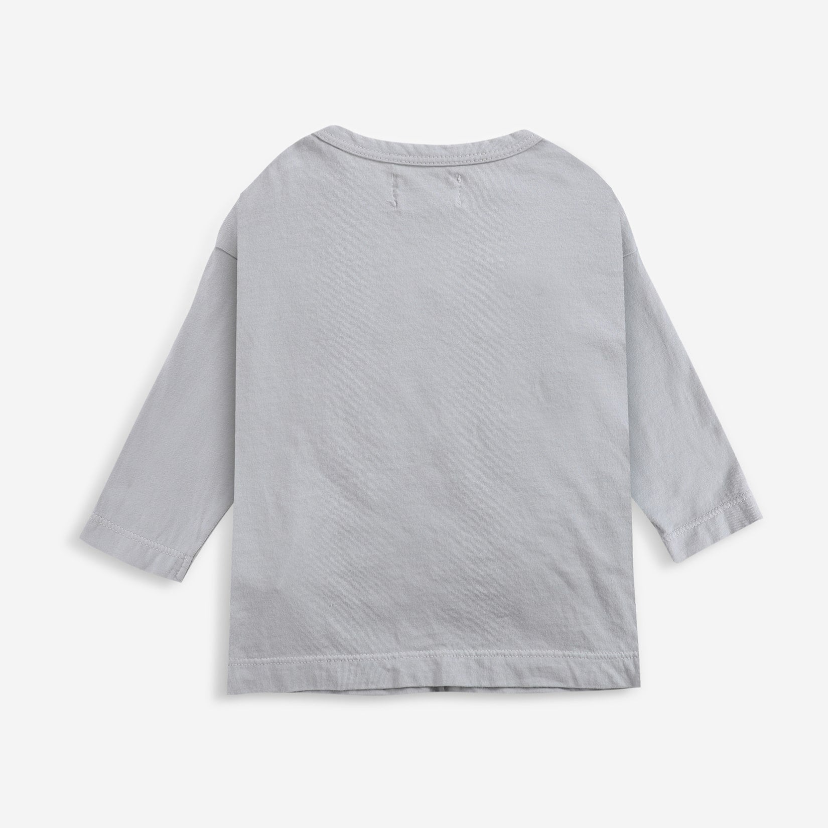 Baby Boys & Girls Grey Logo Cotton T-Shirt