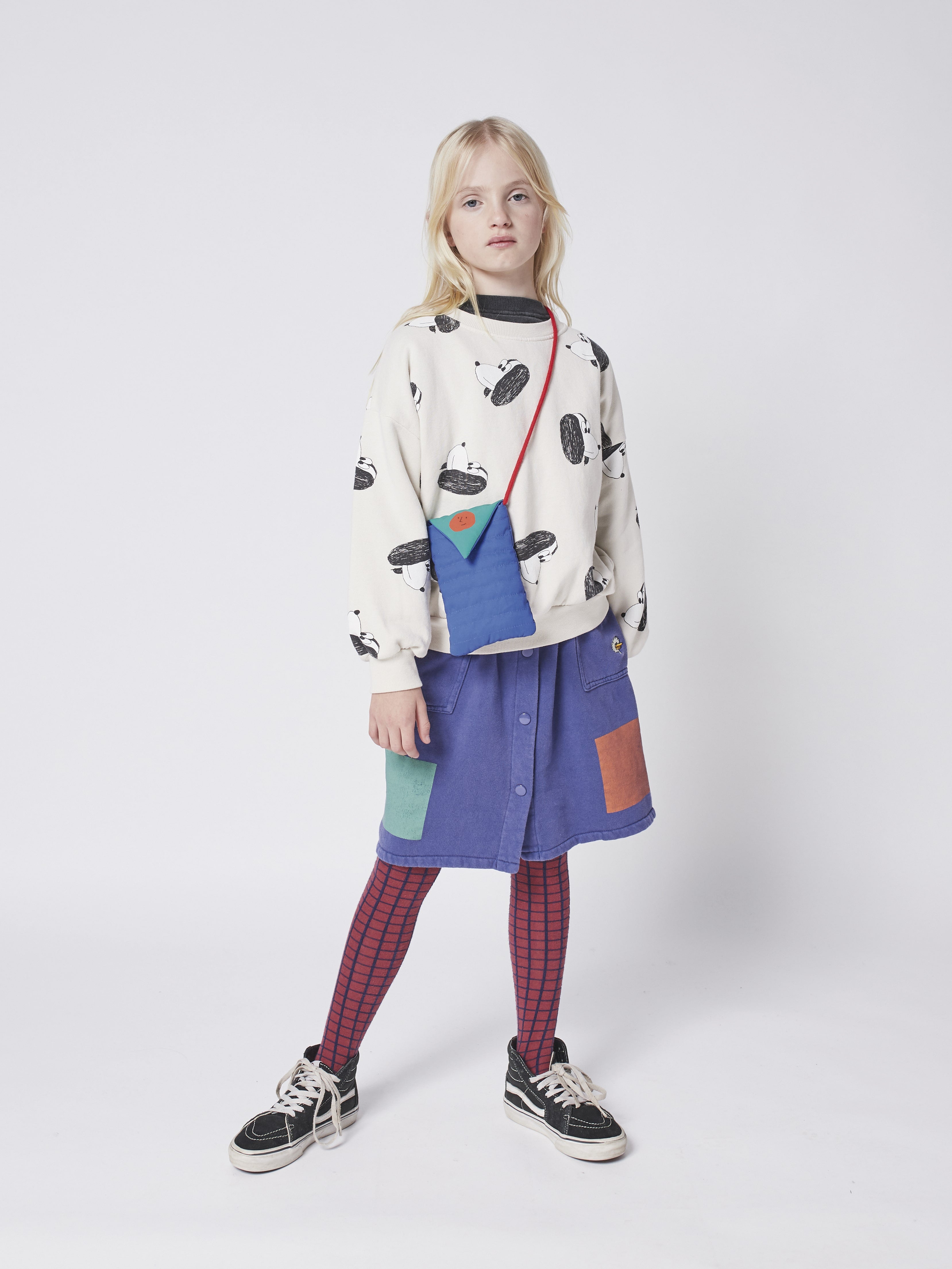 Boys & Girls Beige Printed Cotton Sweatshirt