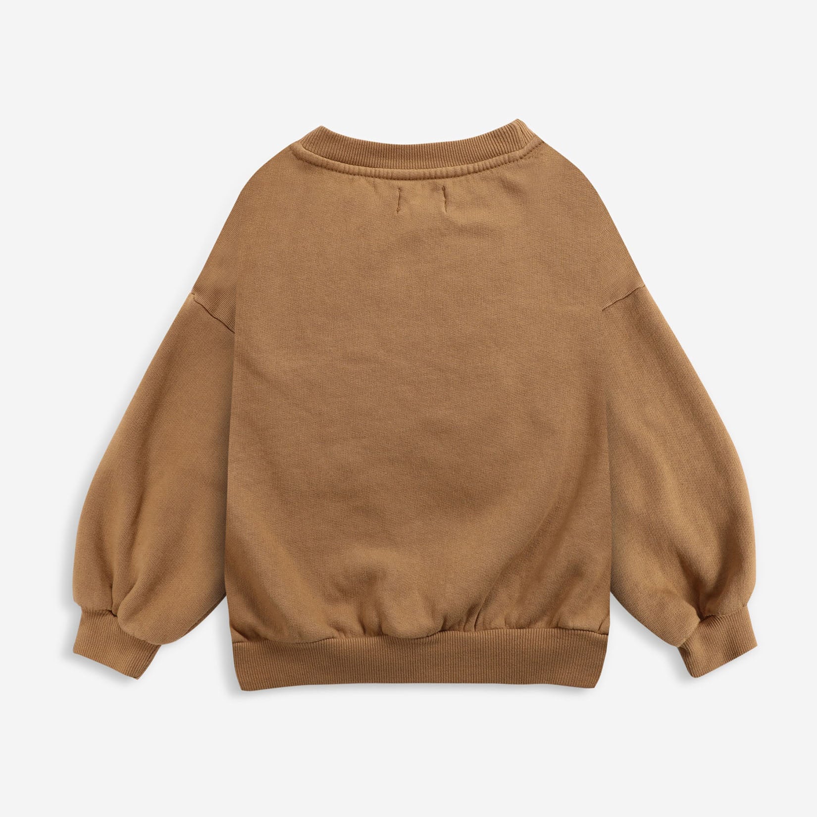 Boys & Girls Brown Logo Cotton Sweatshirt