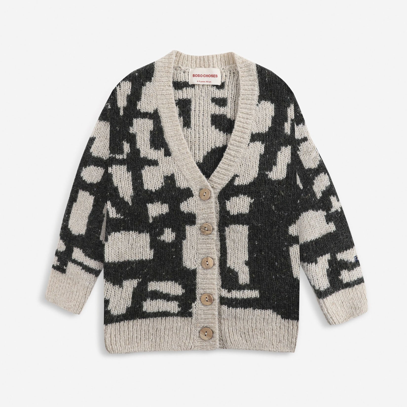 Boys & Girls Dark Green Wool Cardigan