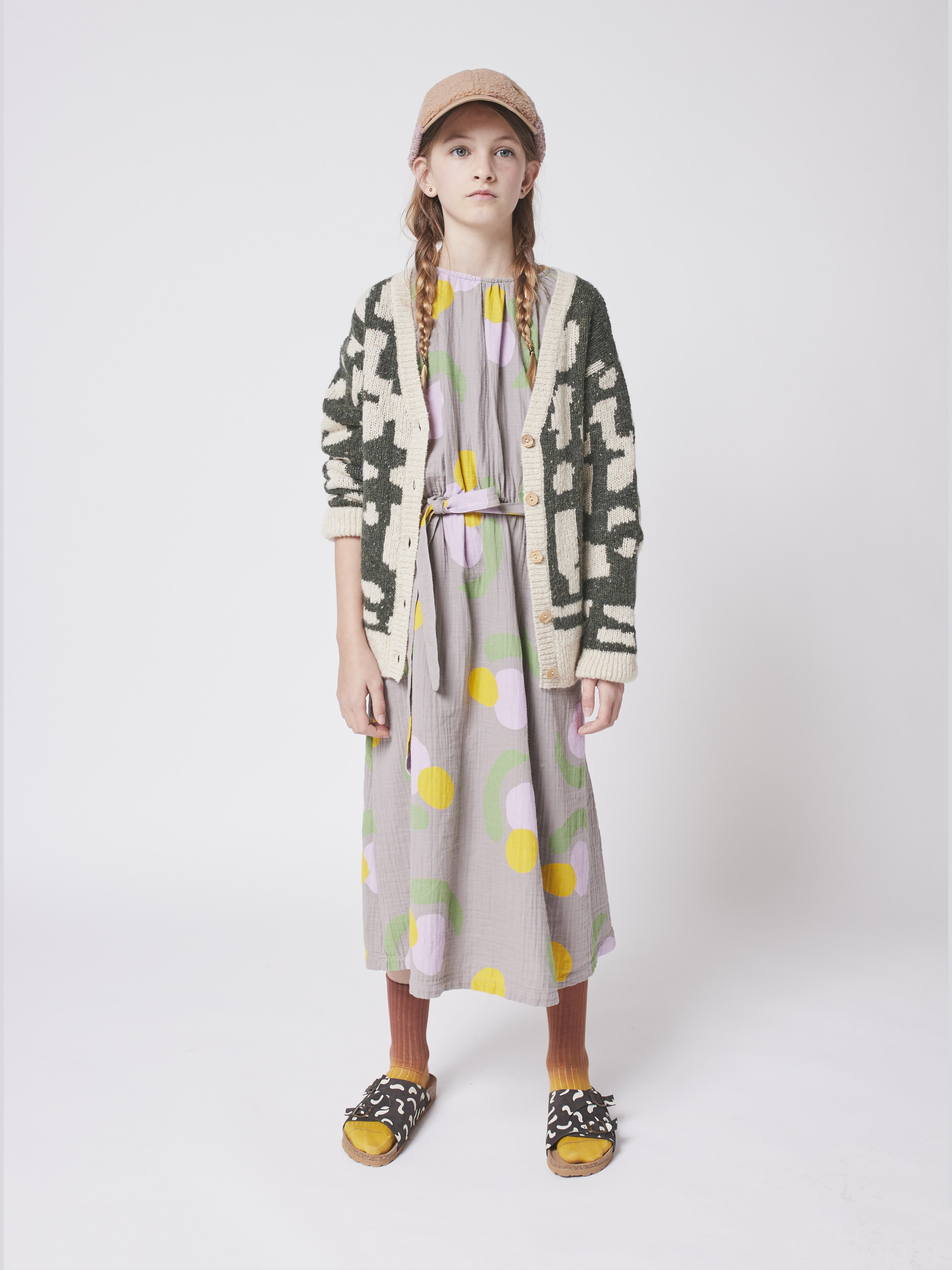 Boys & Girls Dark Green Wool Cardigan