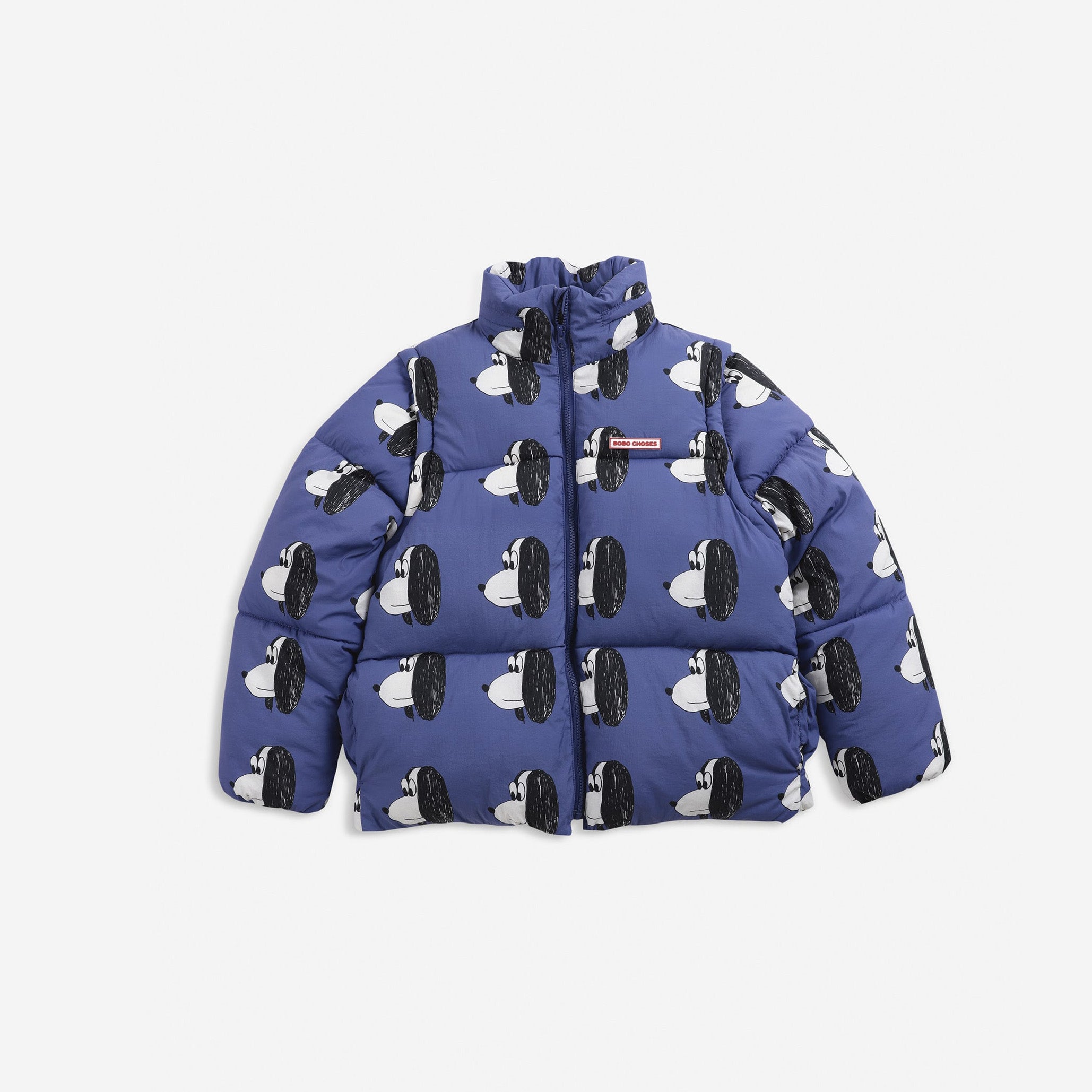 Boys & Girls Blue Printed Removable Jacket