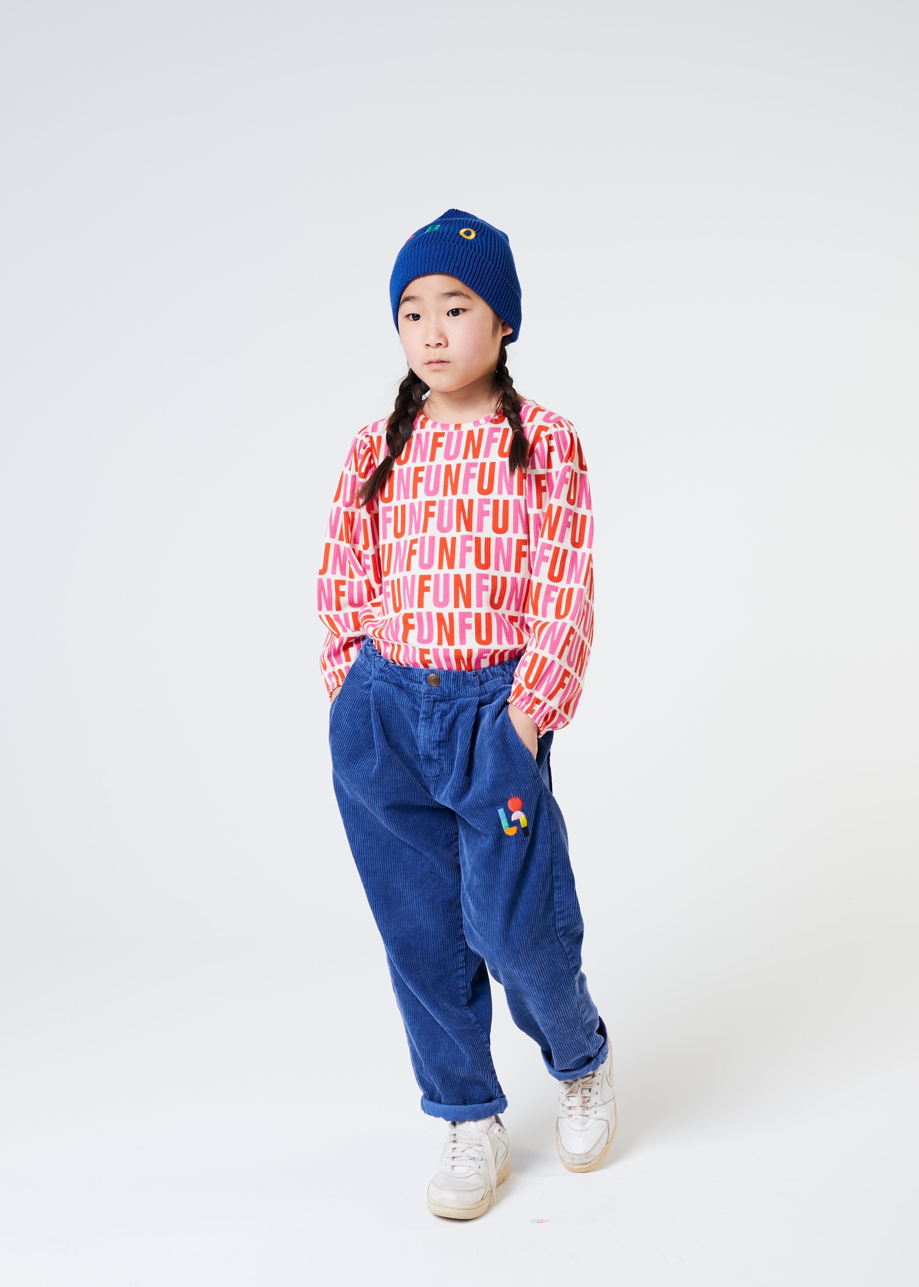 Boys & Girls Blue Corduroy Trousers