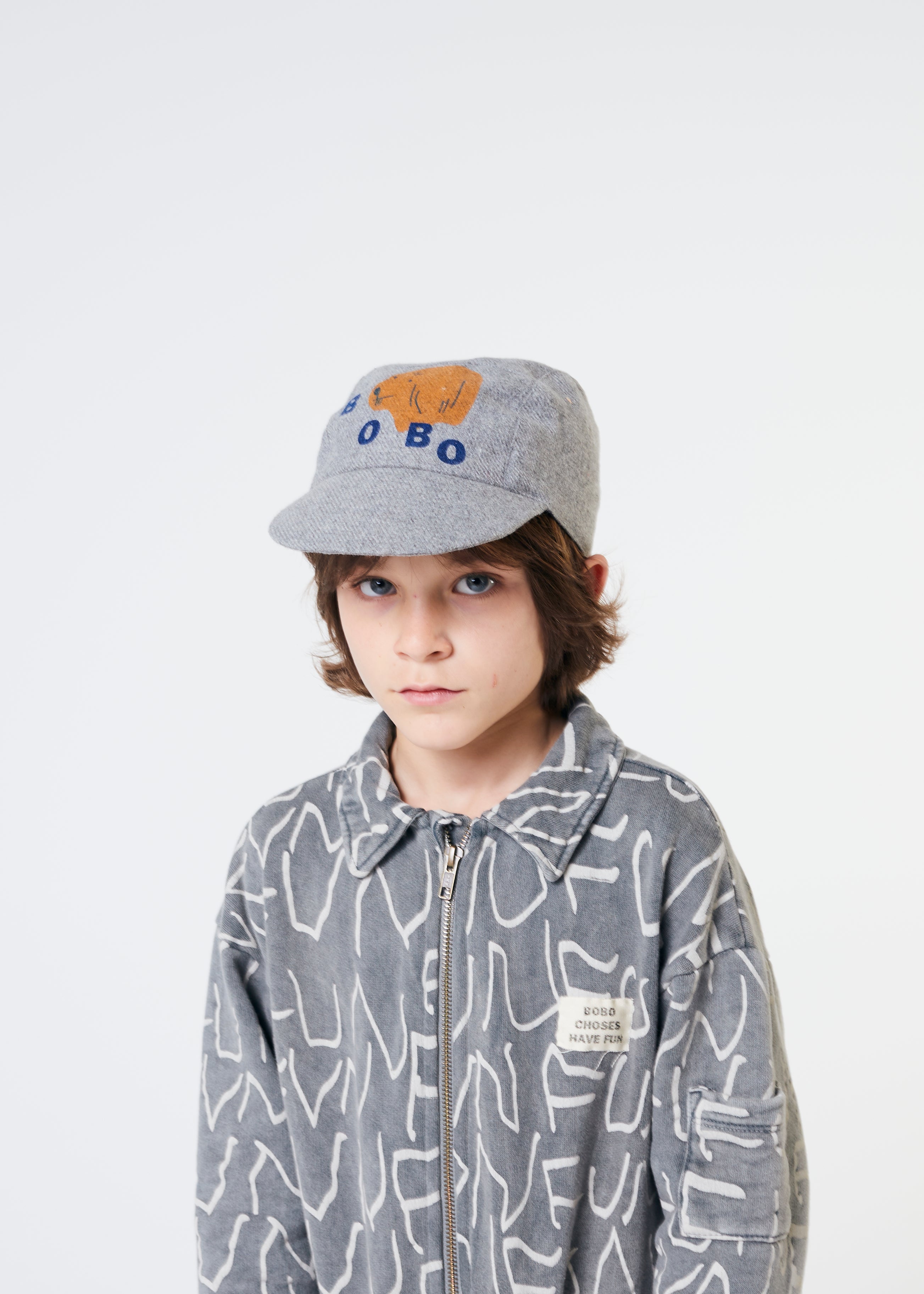 Boys Grey Logo Cap