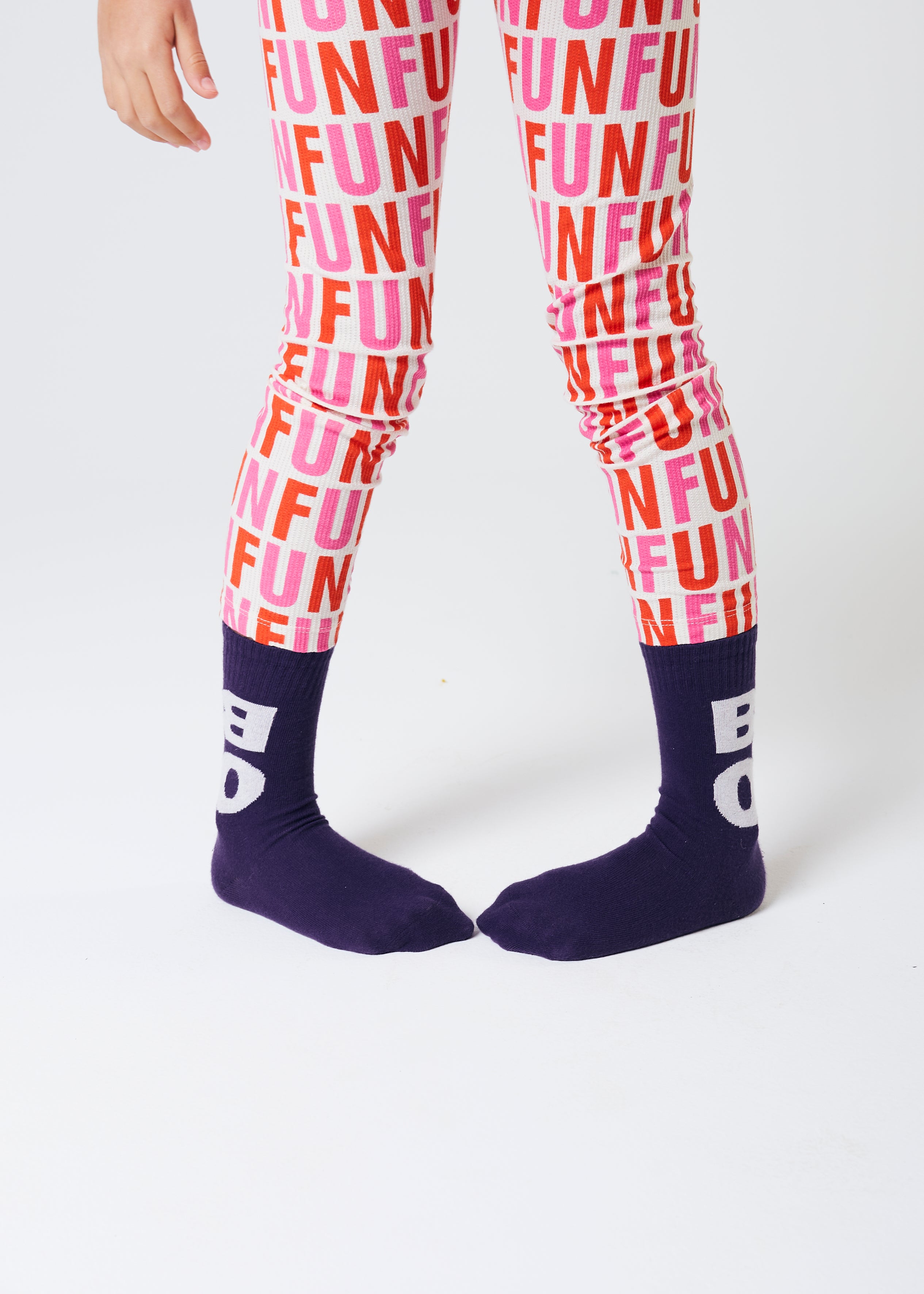 Boys & Girls Purple Logo Socks (2 Pack)