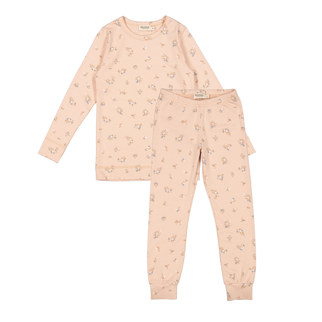 Girls Pink Floral Cotton Set