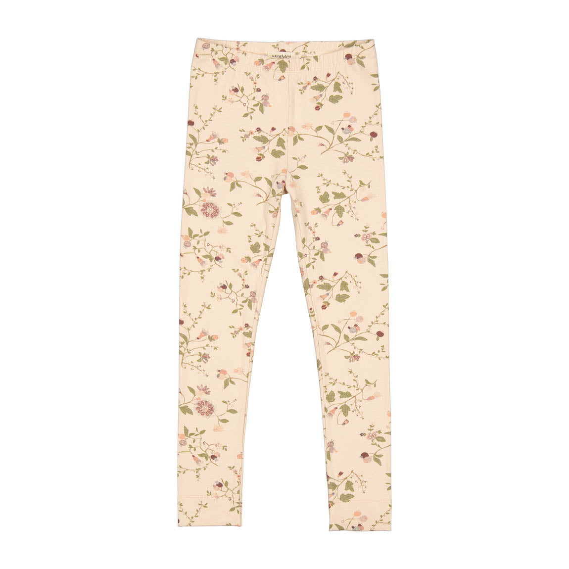 Girls Light Pink Floral Leggings