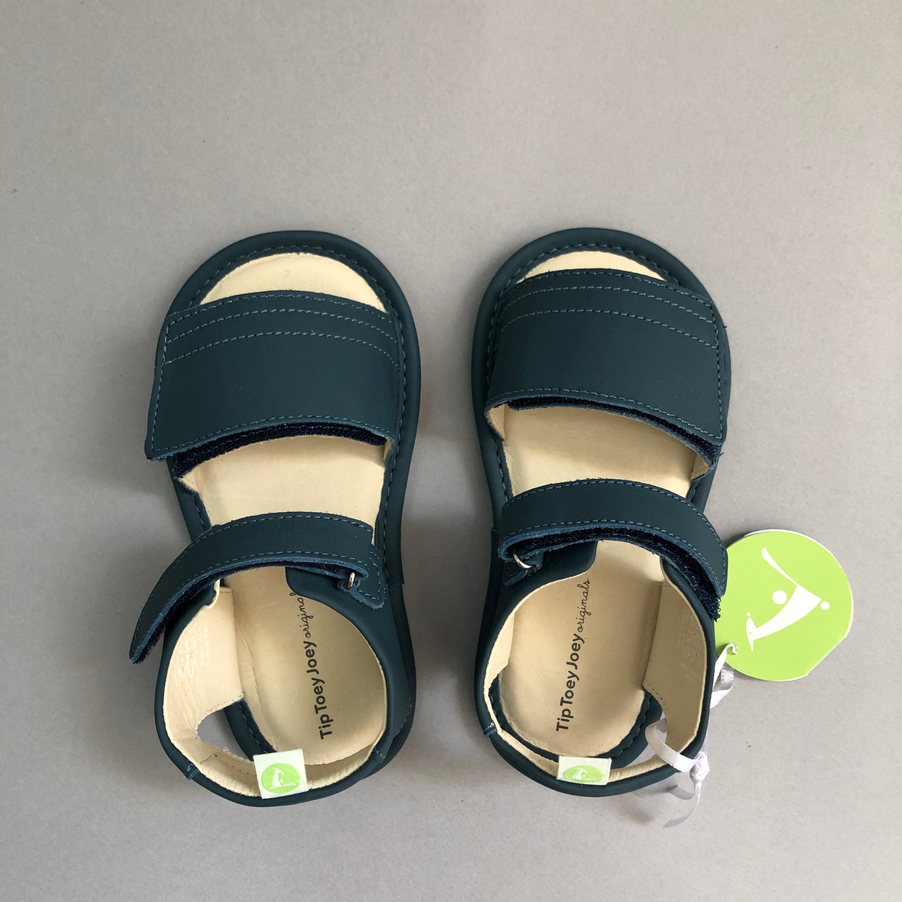 Baby Boys Lake Blue Leather Sandals