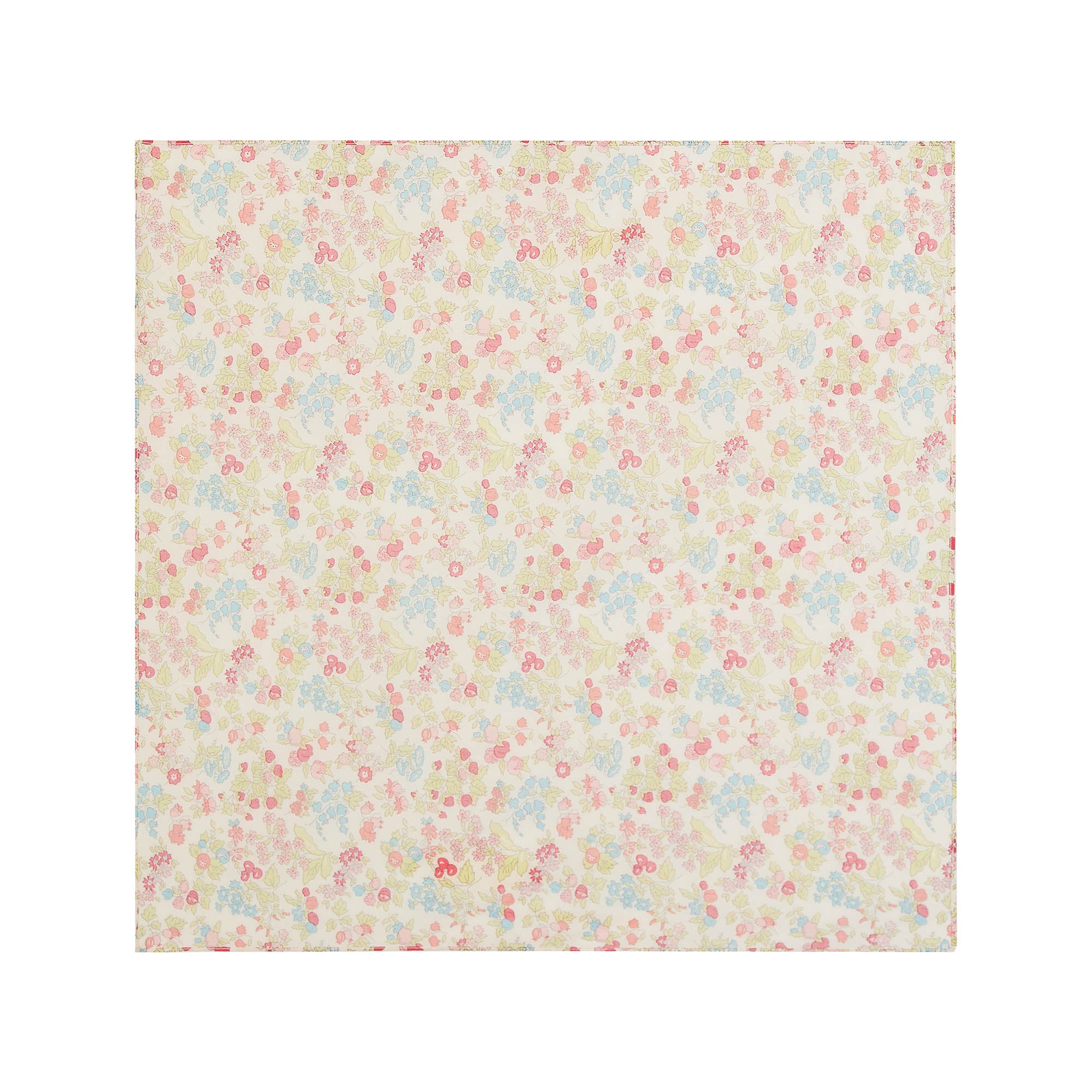 Girls Multicolor Floral Cotton Scarf