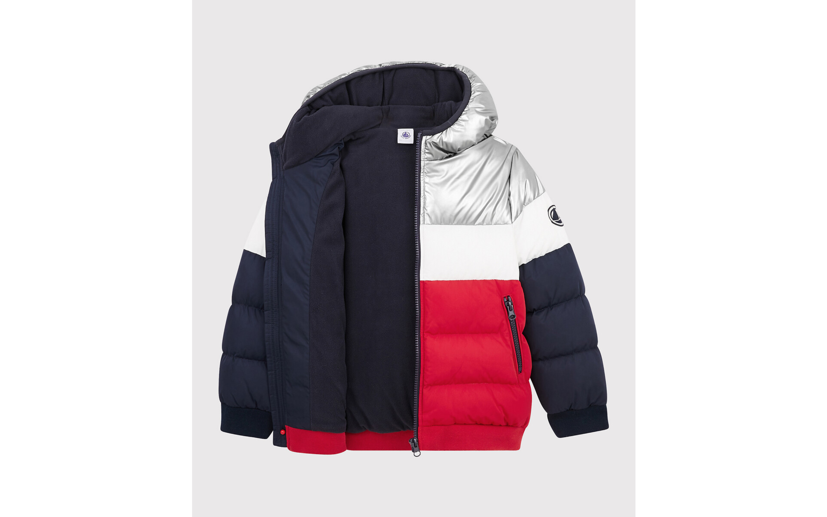 Boys Silvery Padded Down Jacket