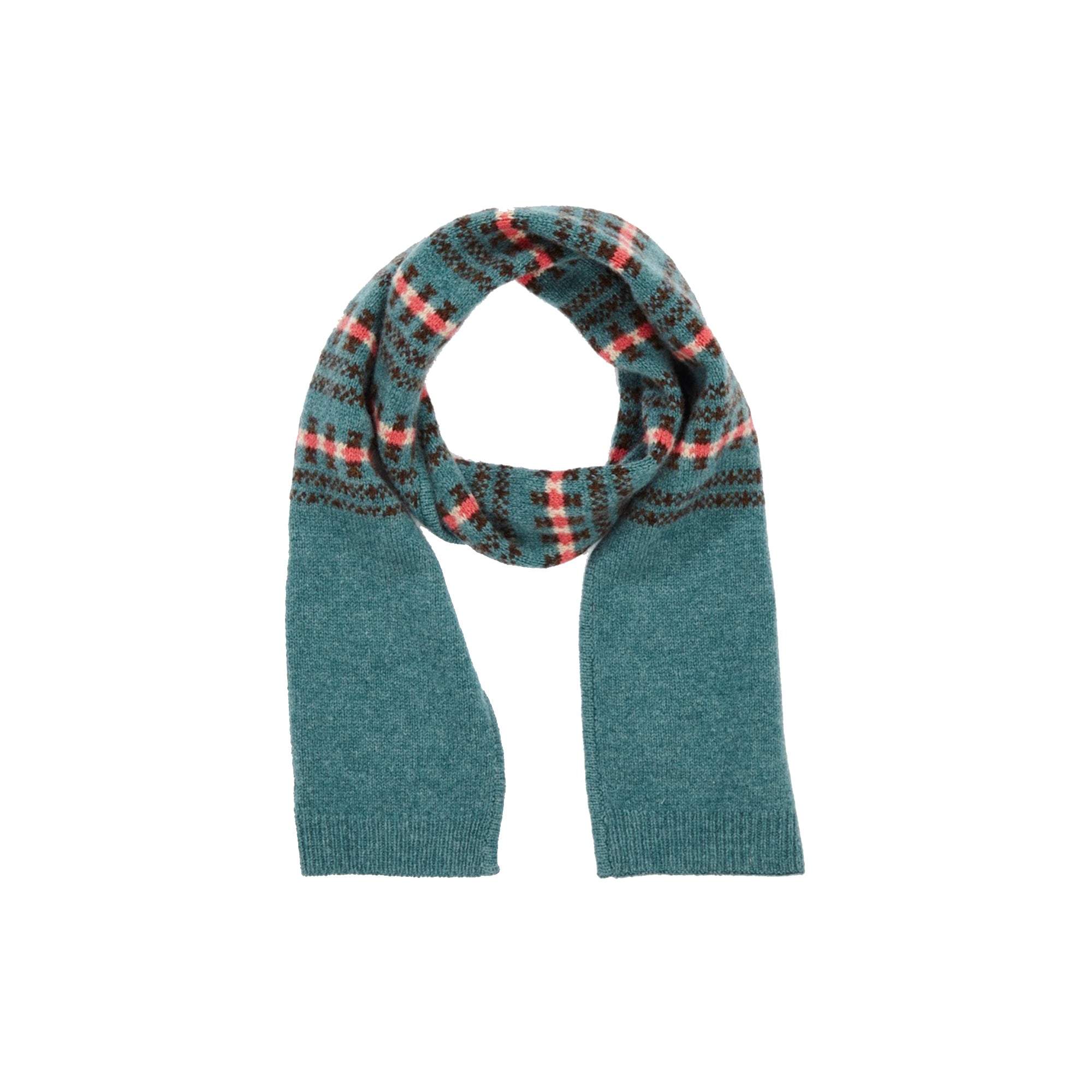 Boys & Girls Blue Extra Fine Merino Scarf