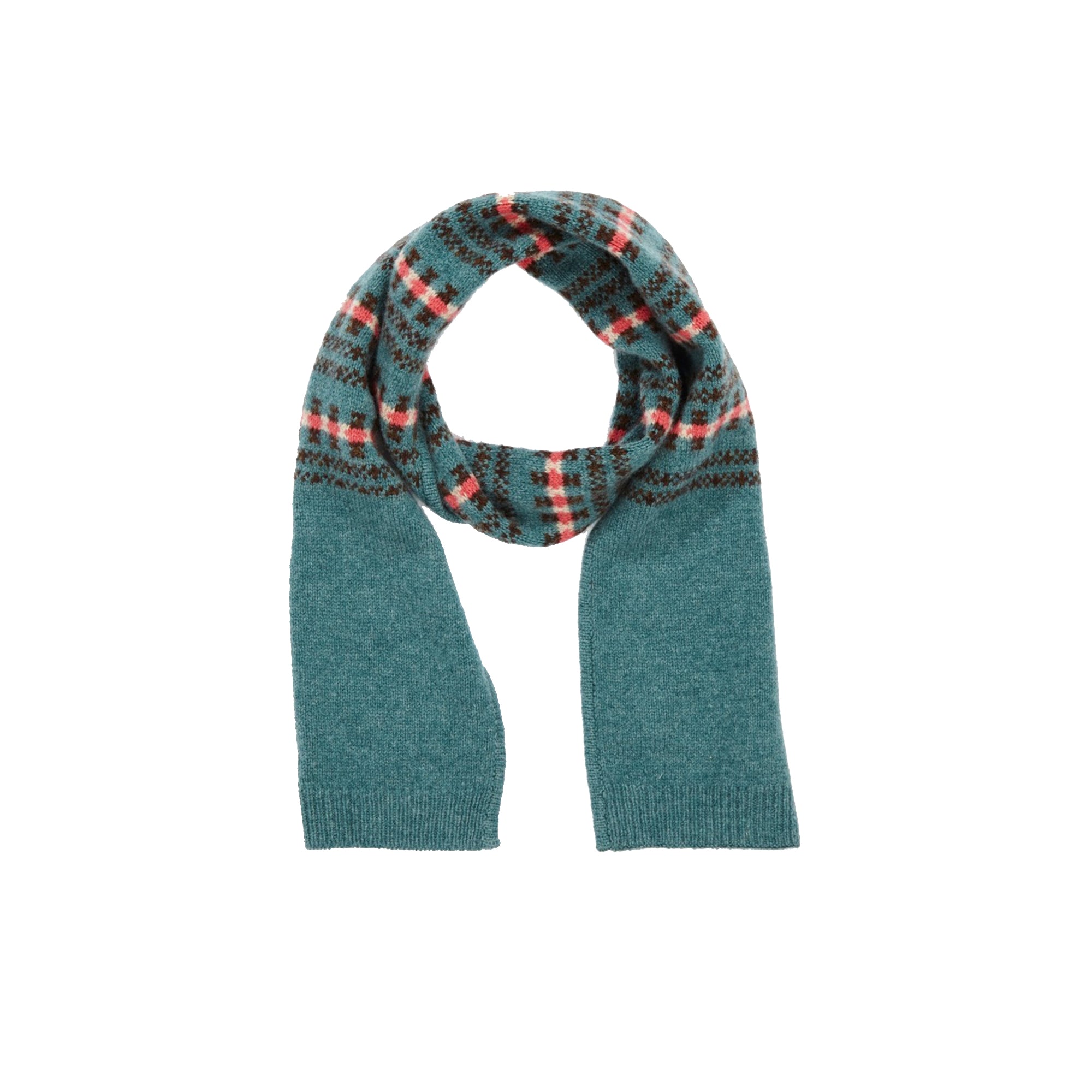 Boys & Girls Blue Extra Fine Merino Scarf