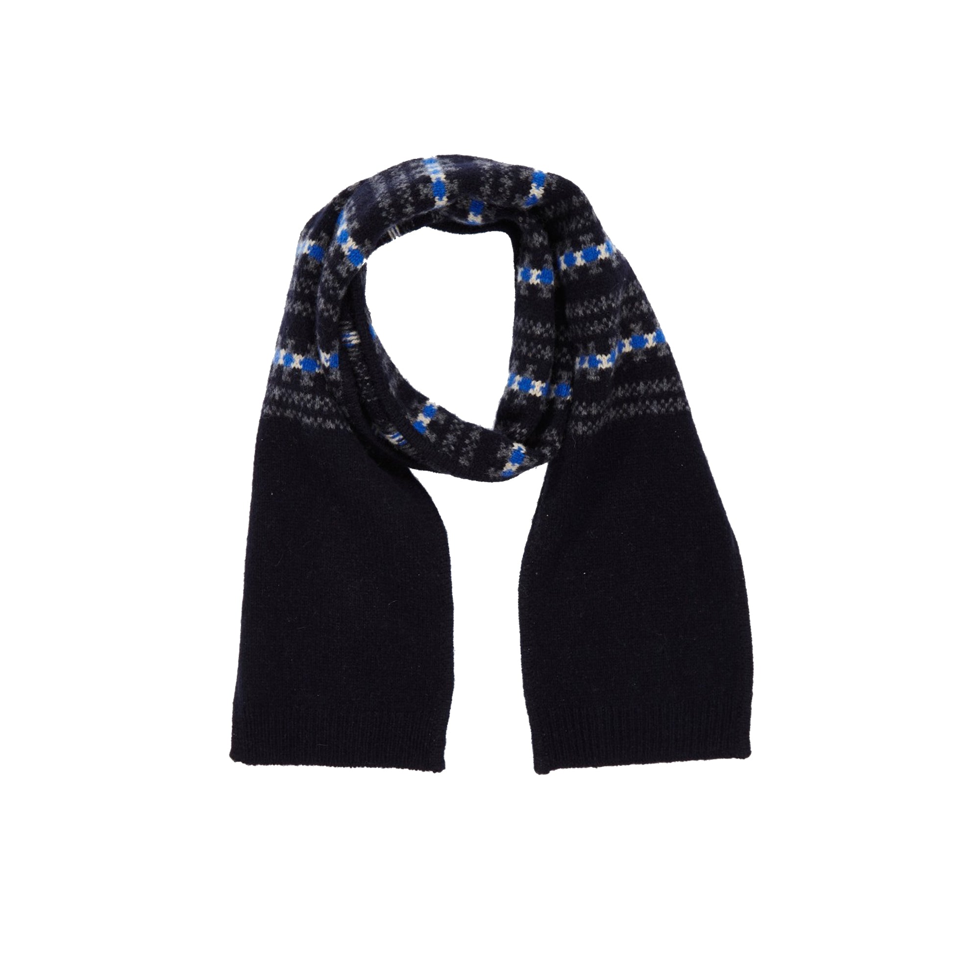 Boys & Girls Navy Extra Fine Merino Scarf