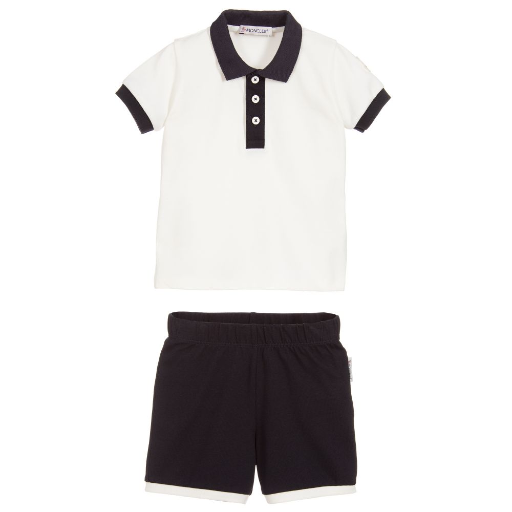 Baby Boys White Polo Sets