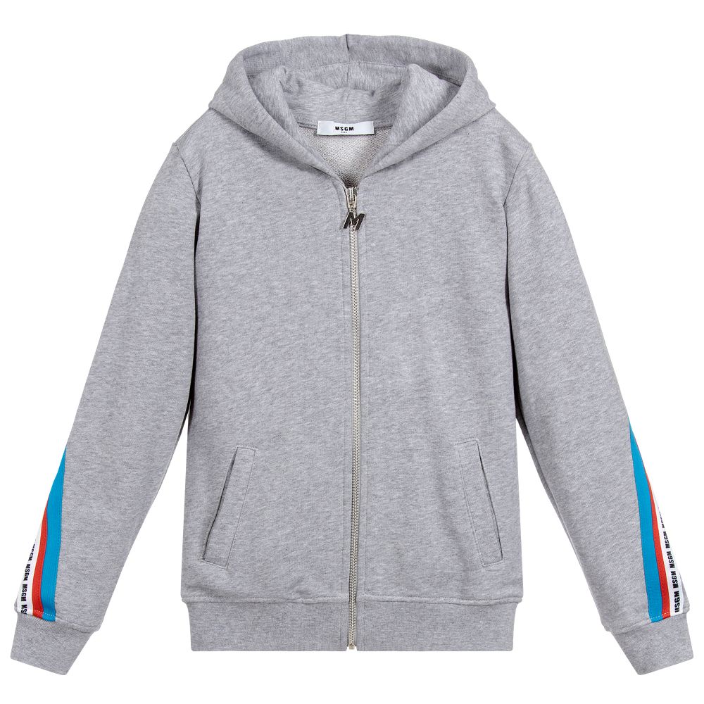 Boys Grey Full Zip Coat