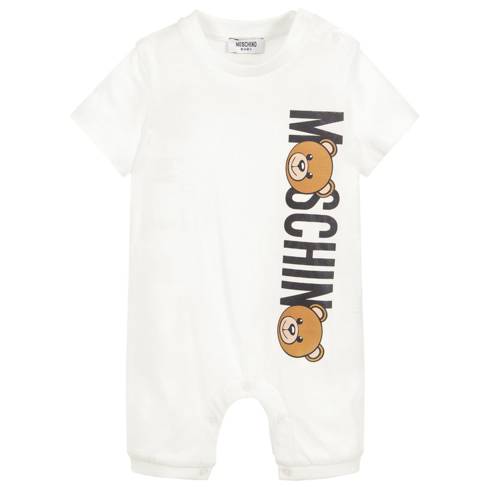 Baby Boys & Girls Ivory Teddy Rompers