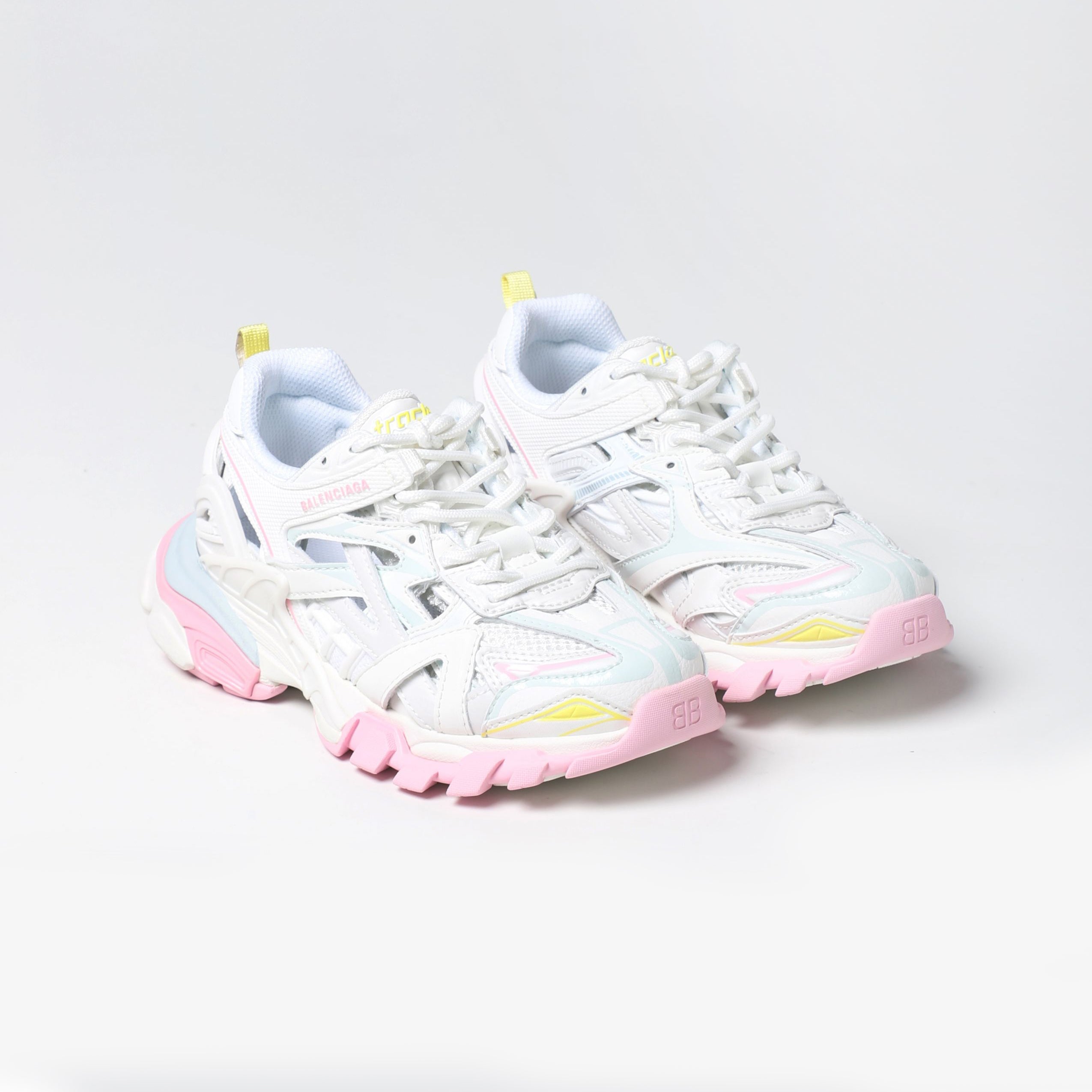 Boys & Girls White Track 2 Sneakers