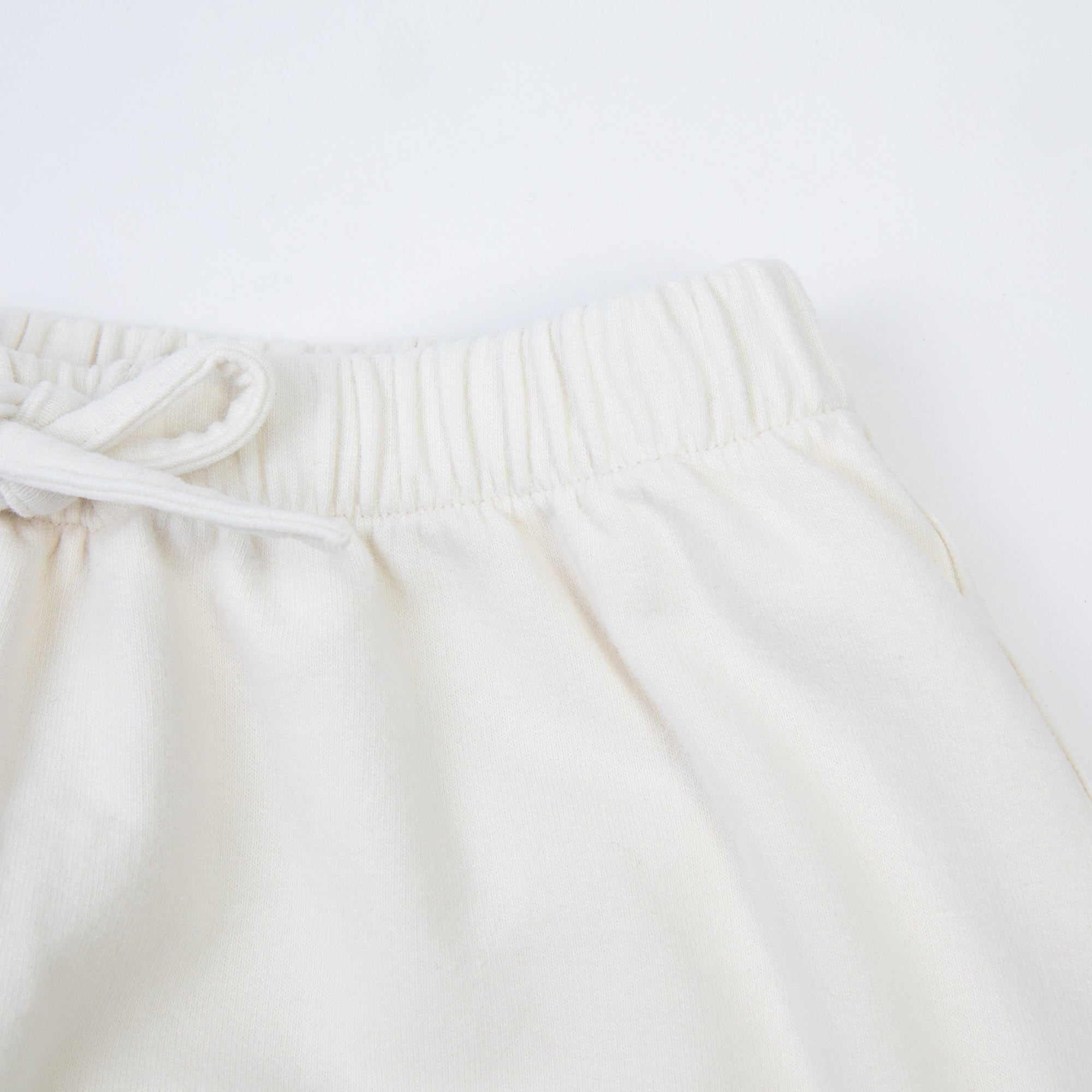Baby Boys & Girls White Cotton Trousers
