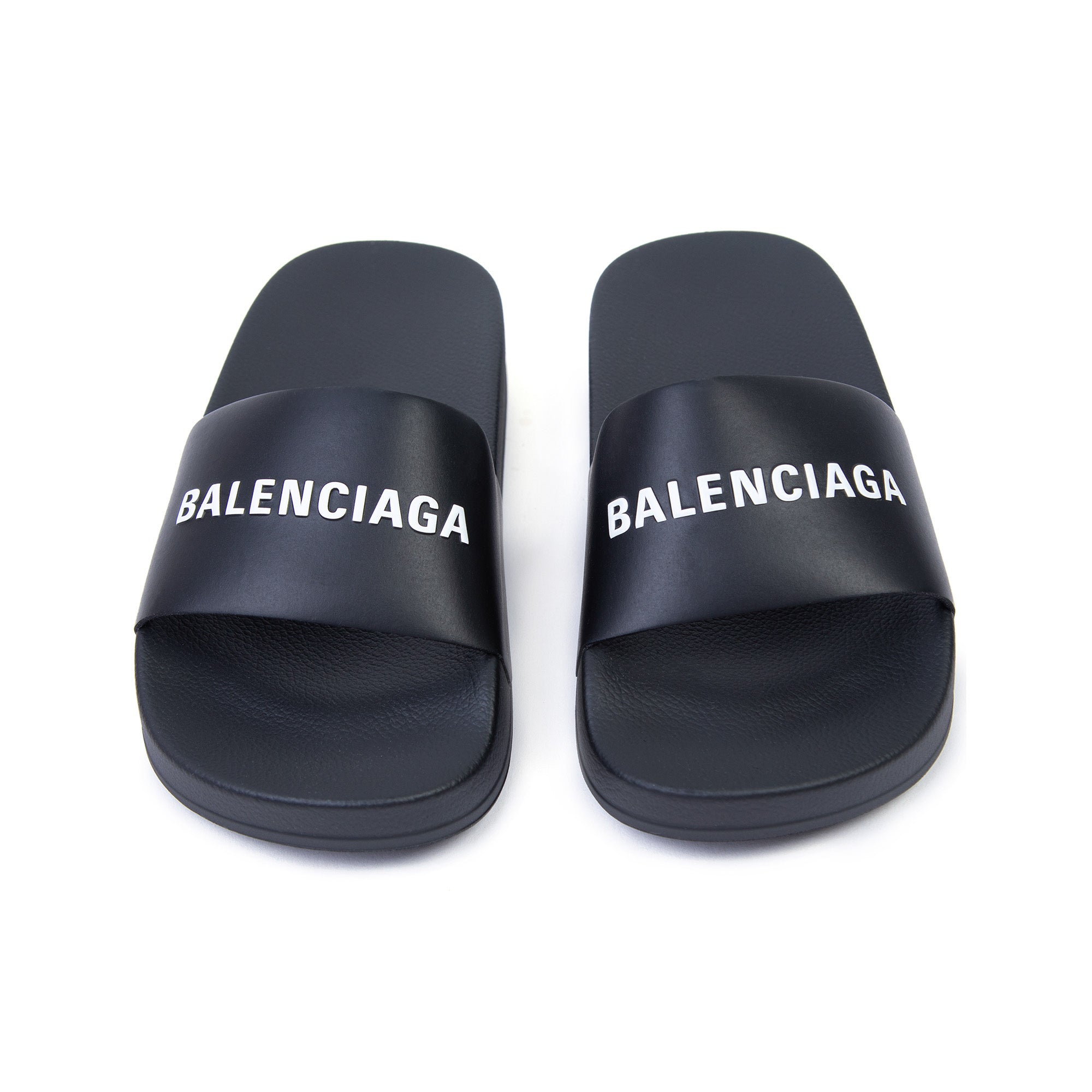 Boys & Girls Black Logo Sandals