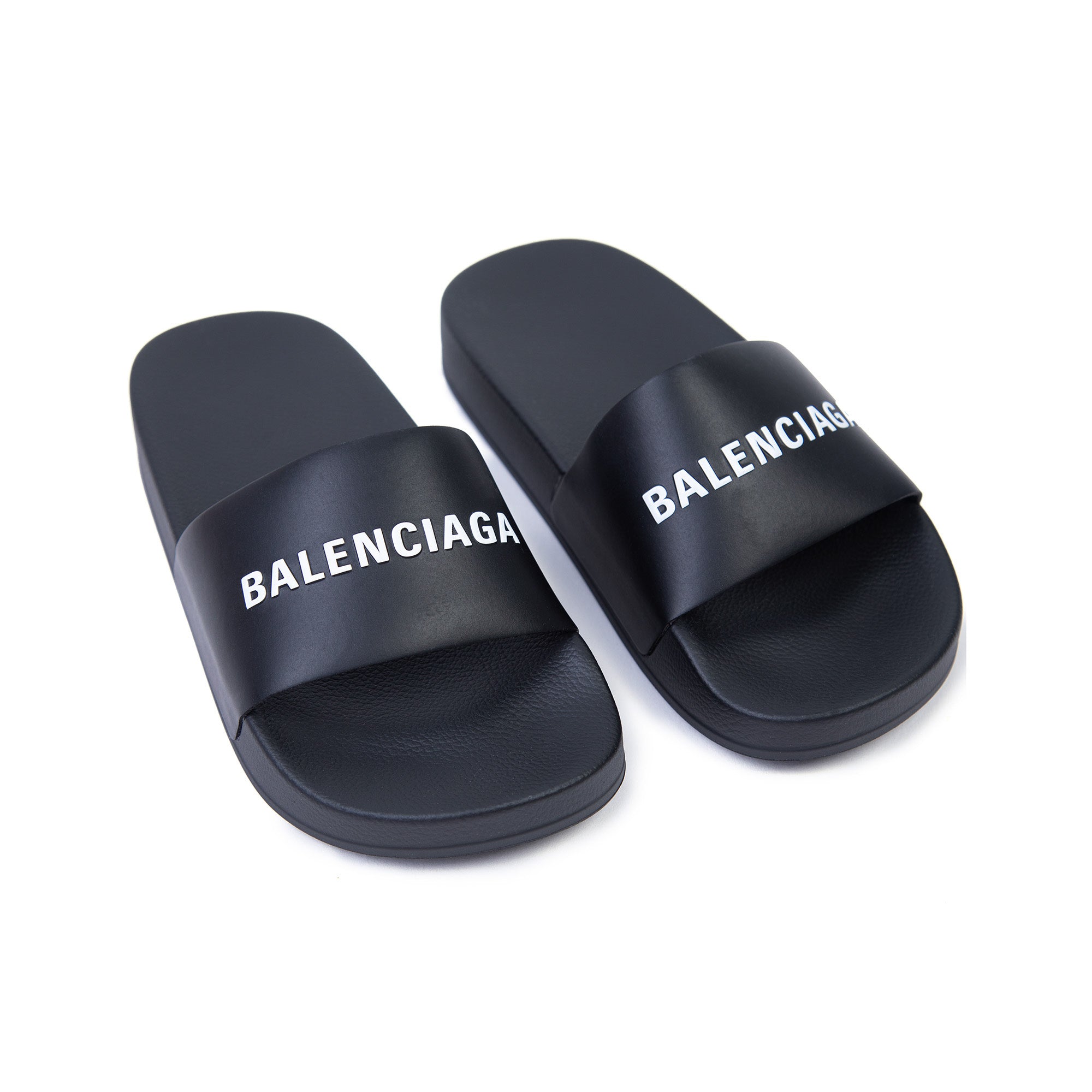 Boys & Girls Black Logo Sandals