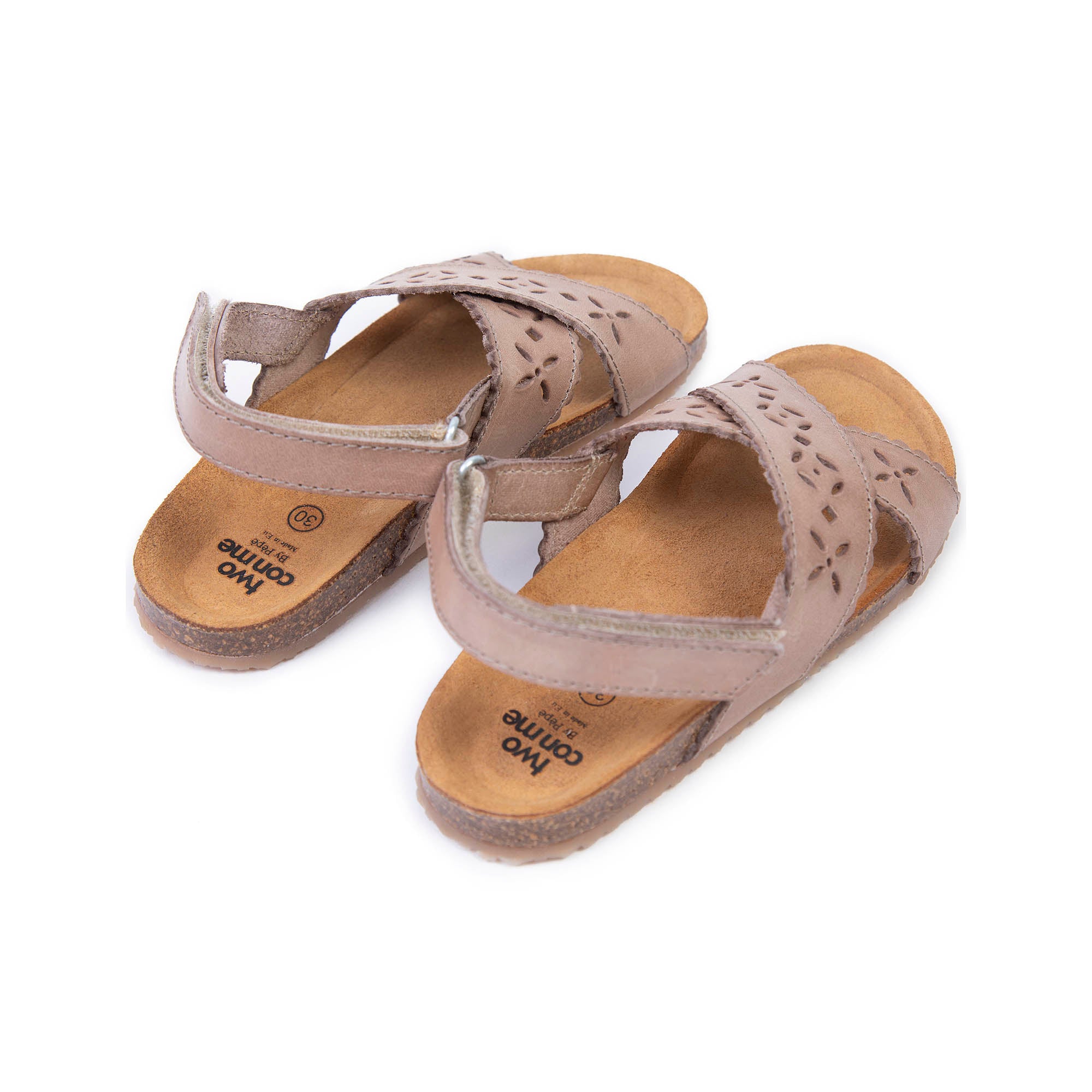 Boys & Girls Beige Cut-out Sandals