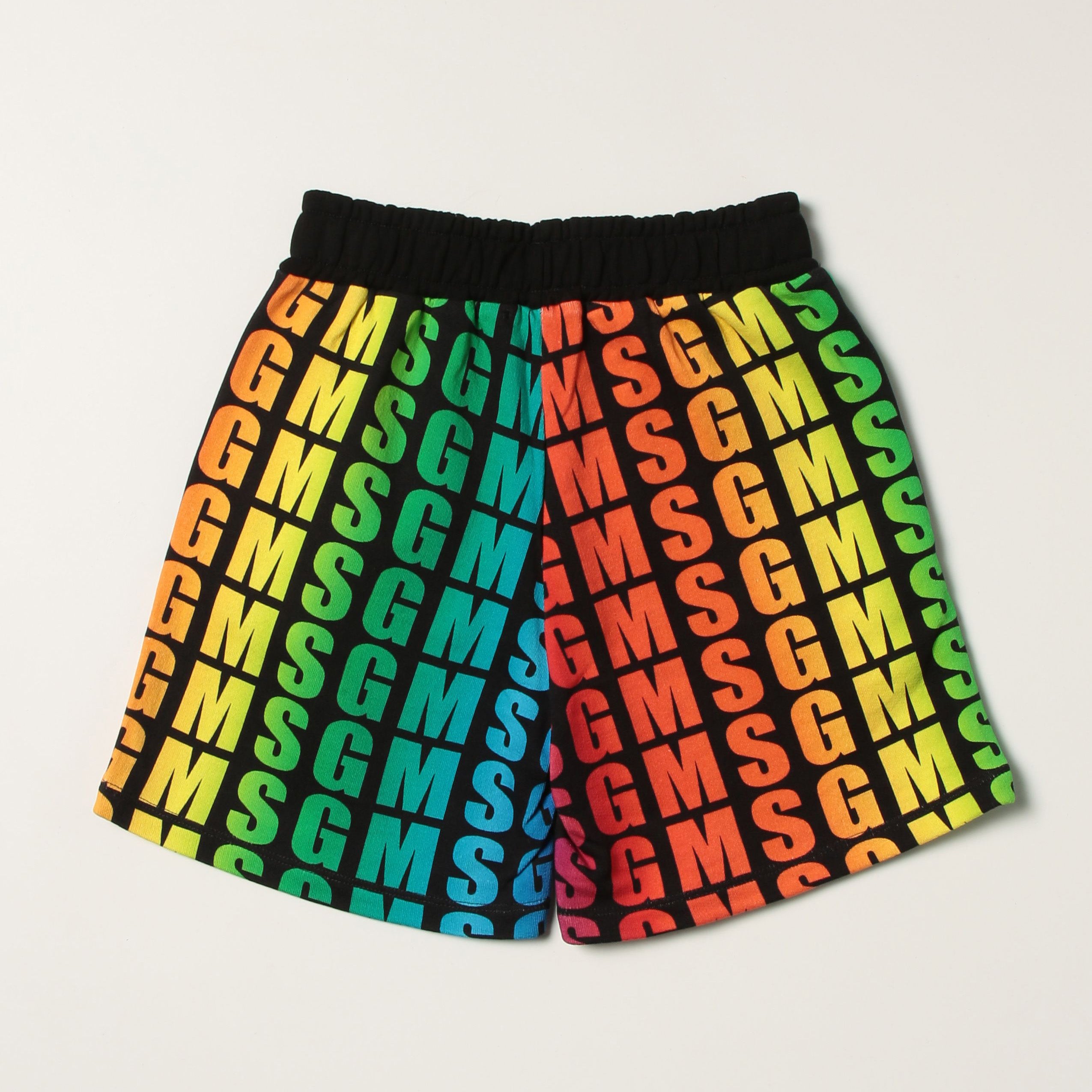 Boys & Girls Black Cotton Shorts