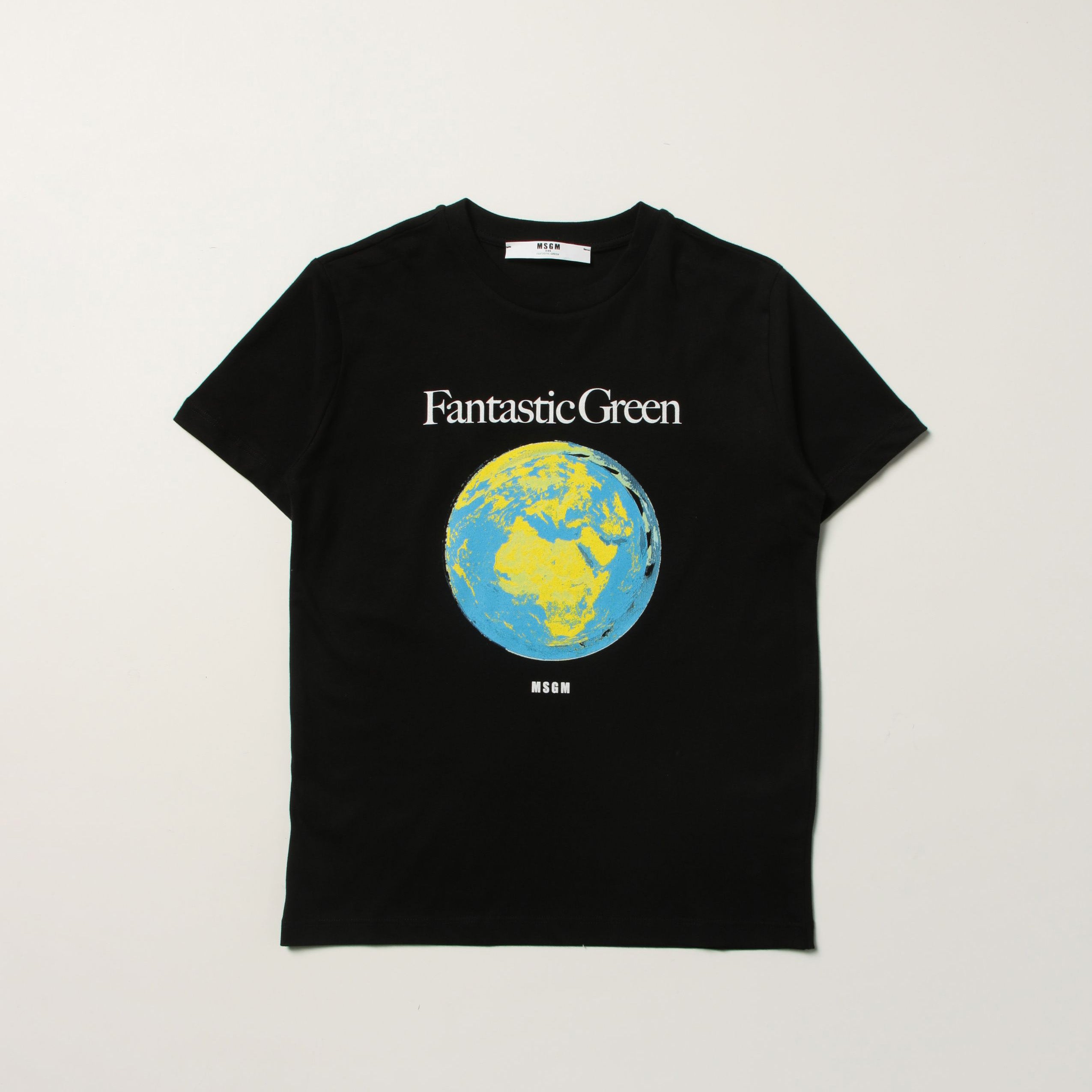 Boys & Girls Black Cotton T-Shirts