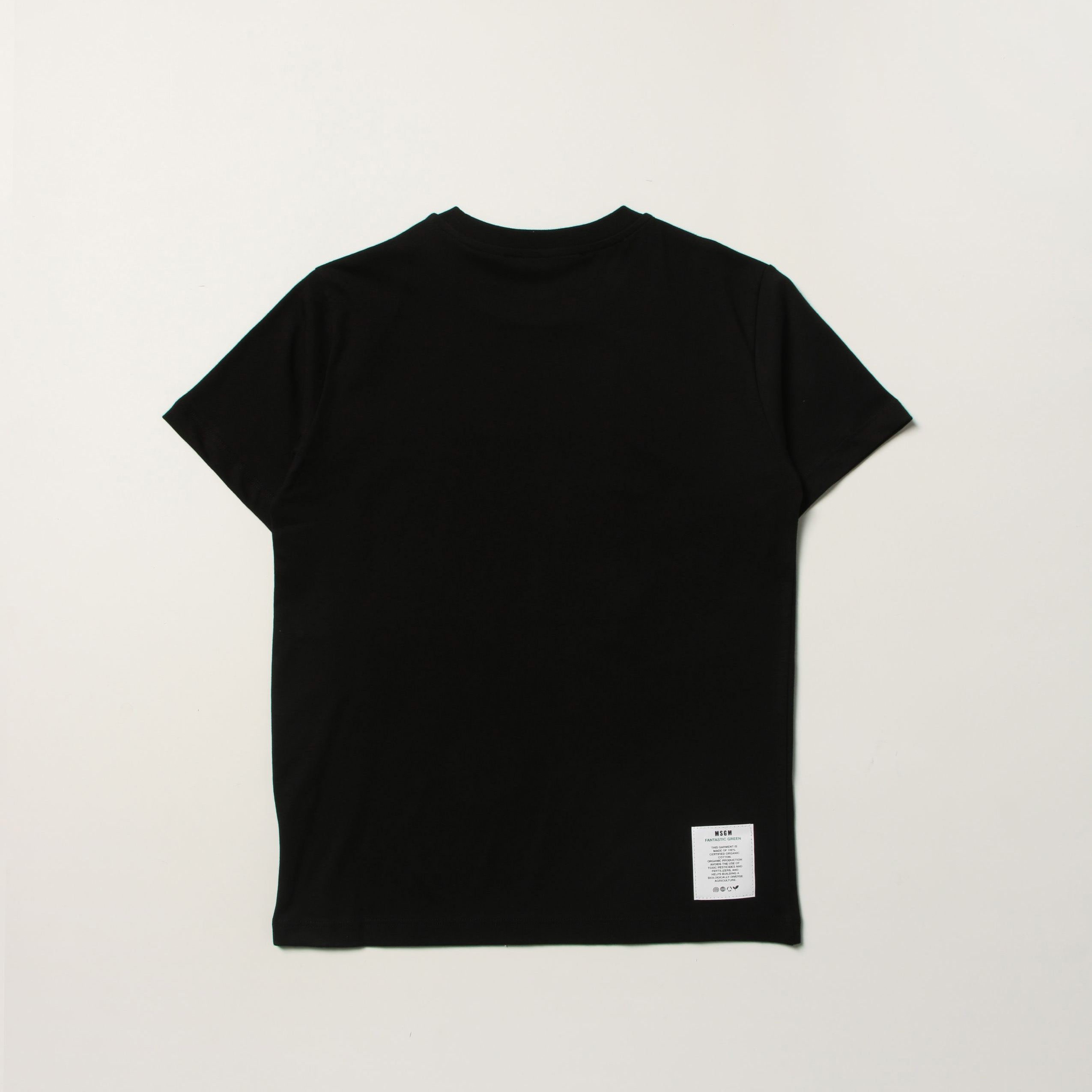 Boys & Girls Black Cotton T-Shirts