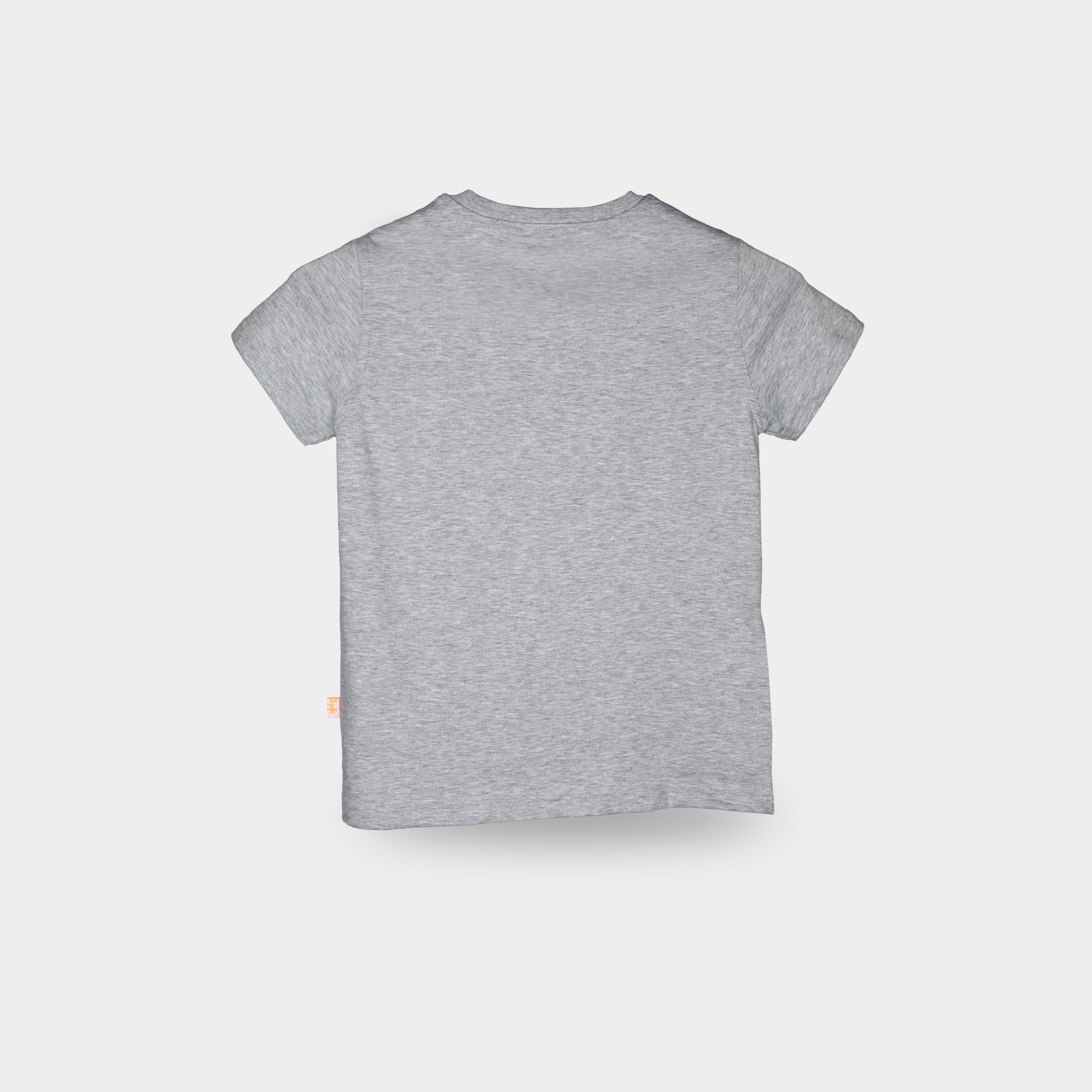 Boys Grey Cotton T-shirt