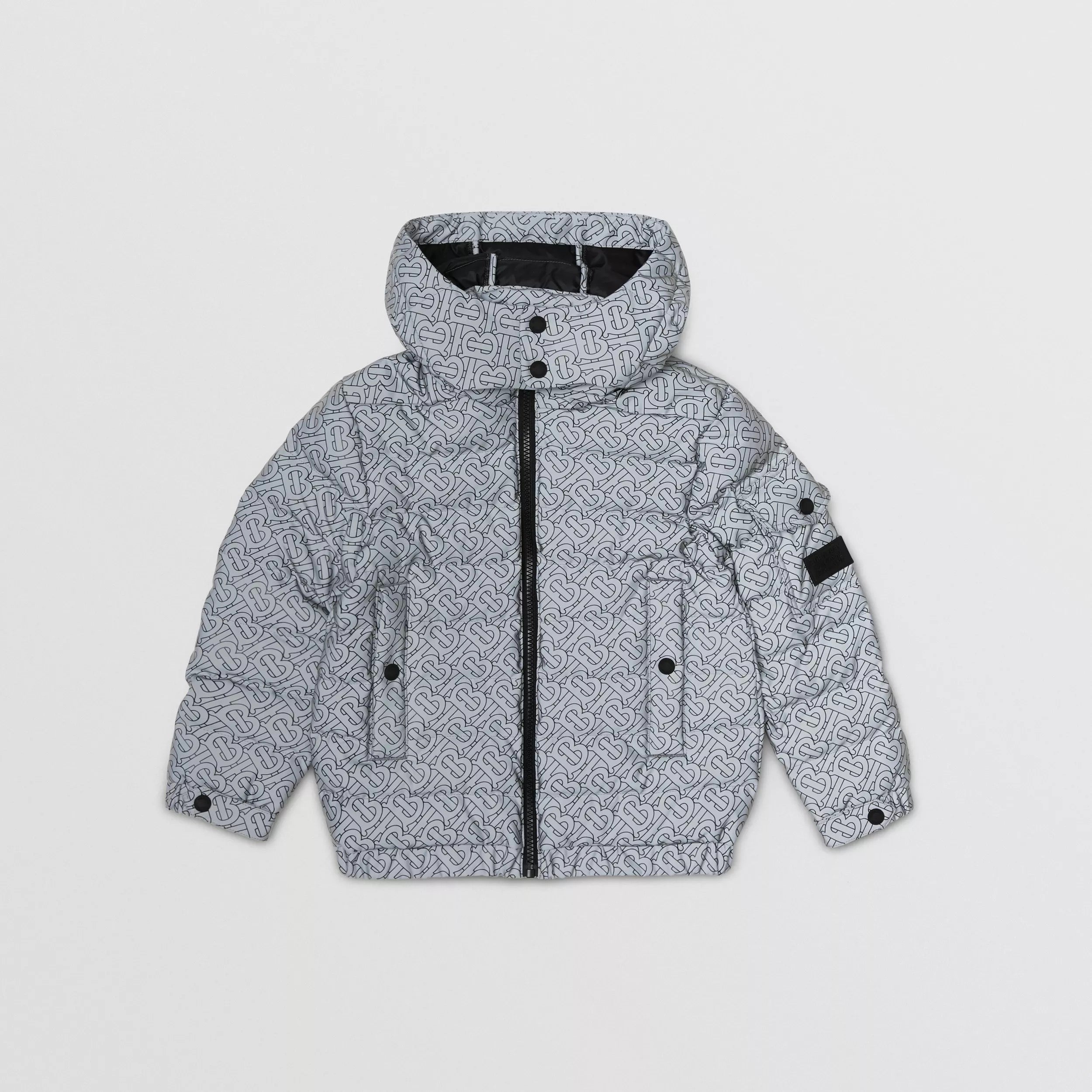 Boys Grey Padded Down Jacket