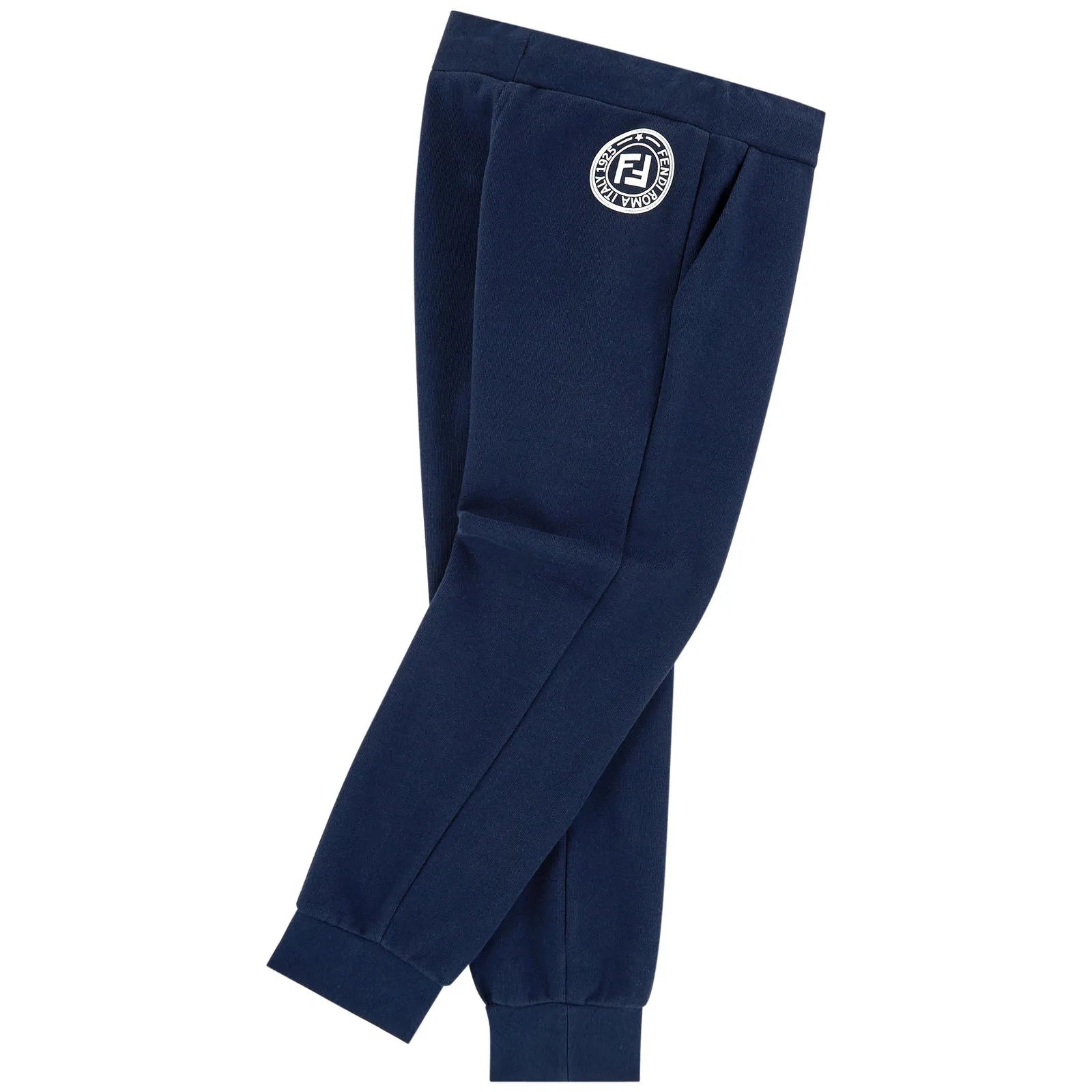 Boys Navy Cotton Trousers