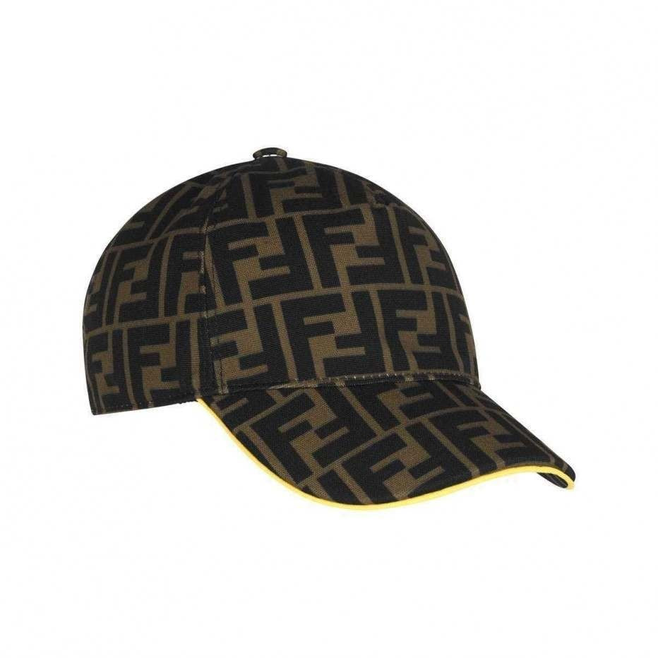 Boys & Girls Brown & Yellow "FF" Cap