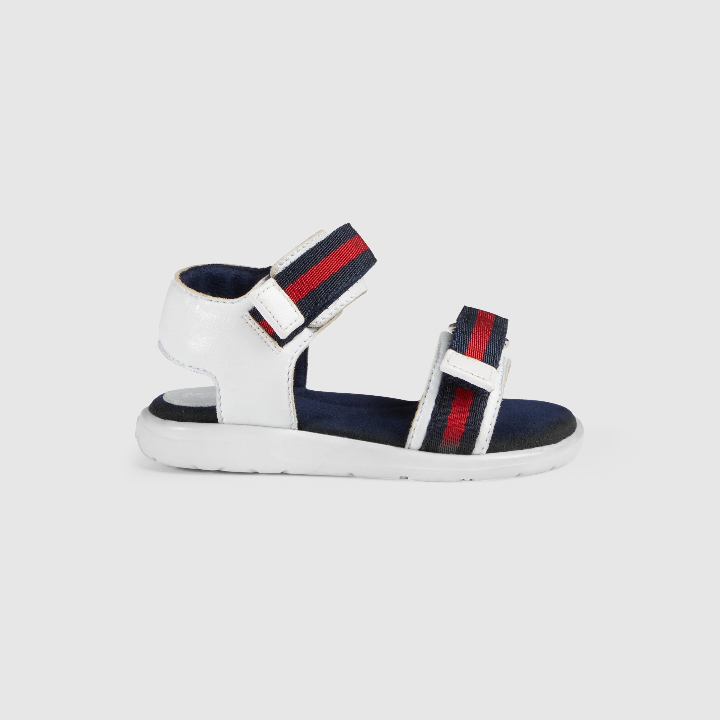 Baby Boys White & Blue striped Sandals