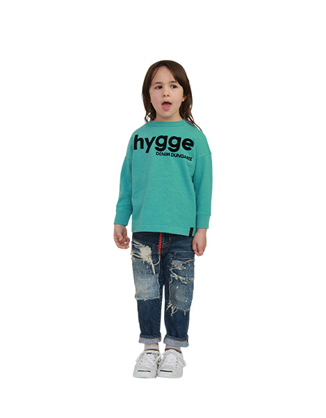 Boys & Girls Blue Logo Cotton T-Shirt