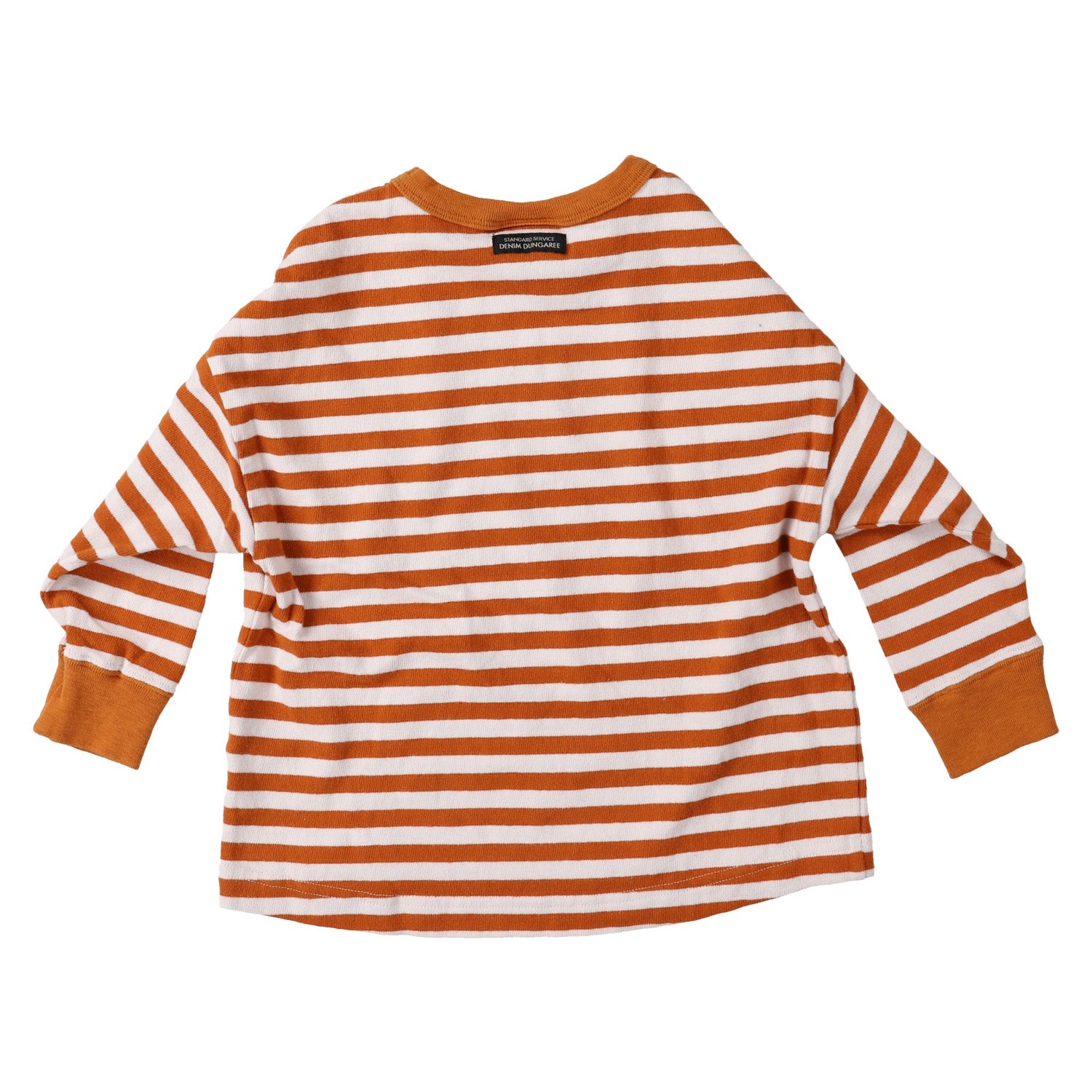 Boys & Girls Orange Stripes Cotton T-Shirt