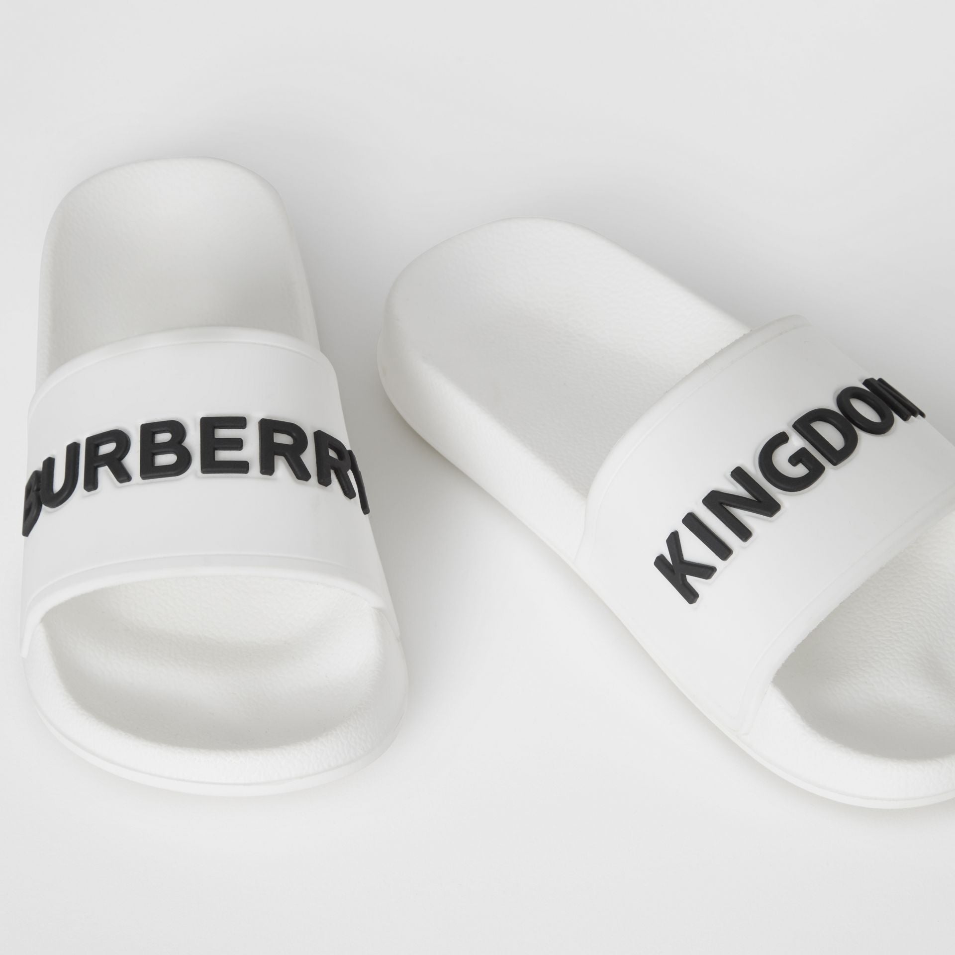 Boys & Girls White Logo Sandals