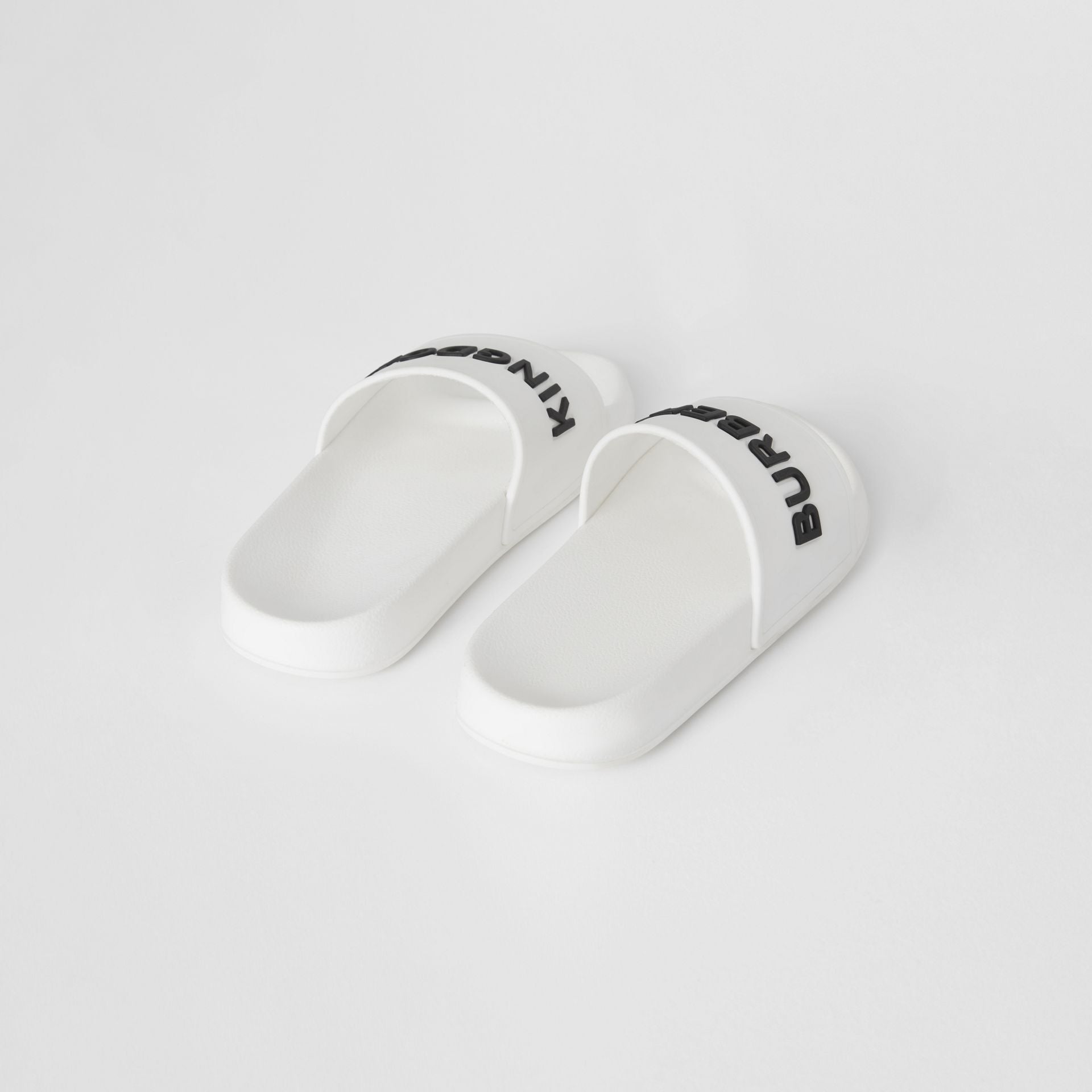 Boys & Girls White Logo Sandals