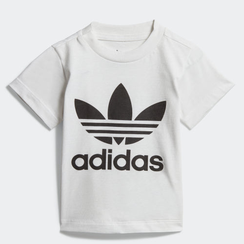 Baby Boys & Girls White Trefoil Cotton T-shirt