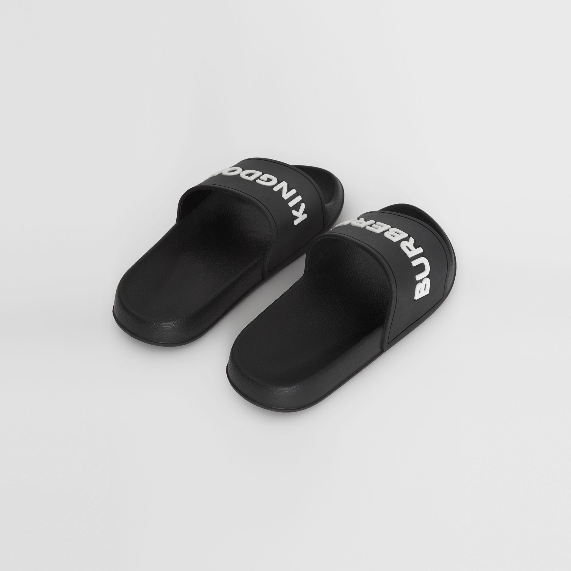 Boys & Girls Black Logo Sandals