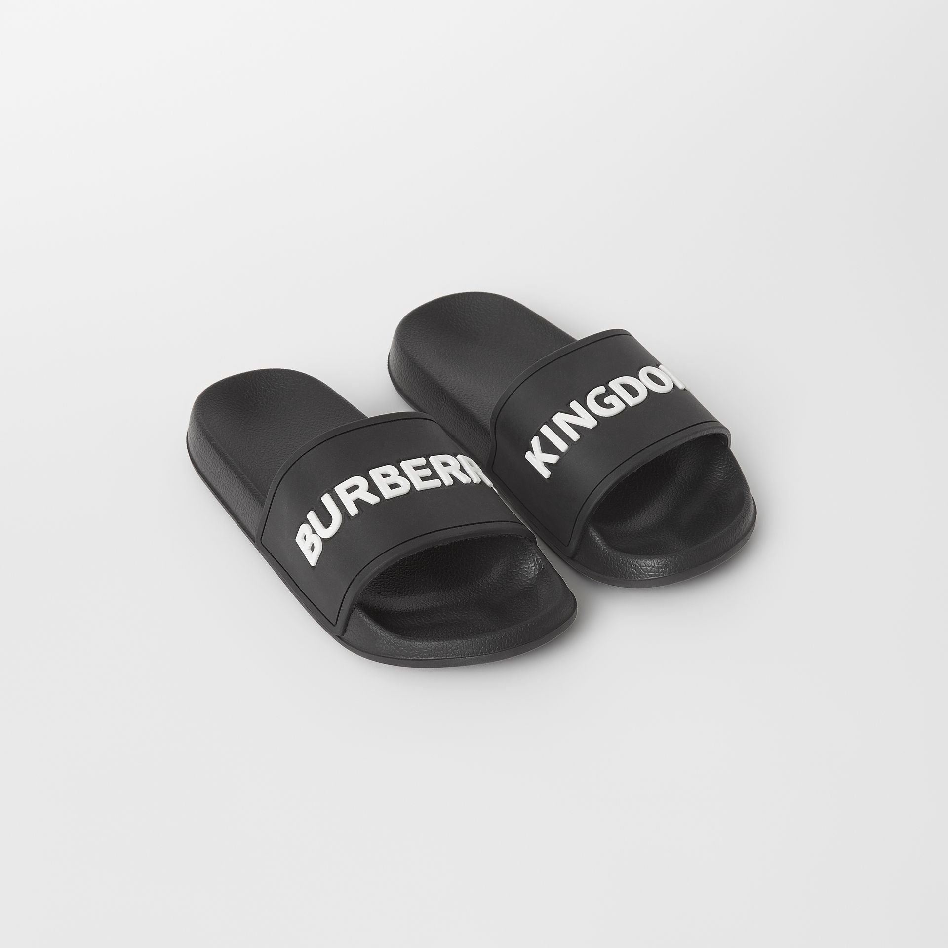 Boys & Girls Black Logo Sandals