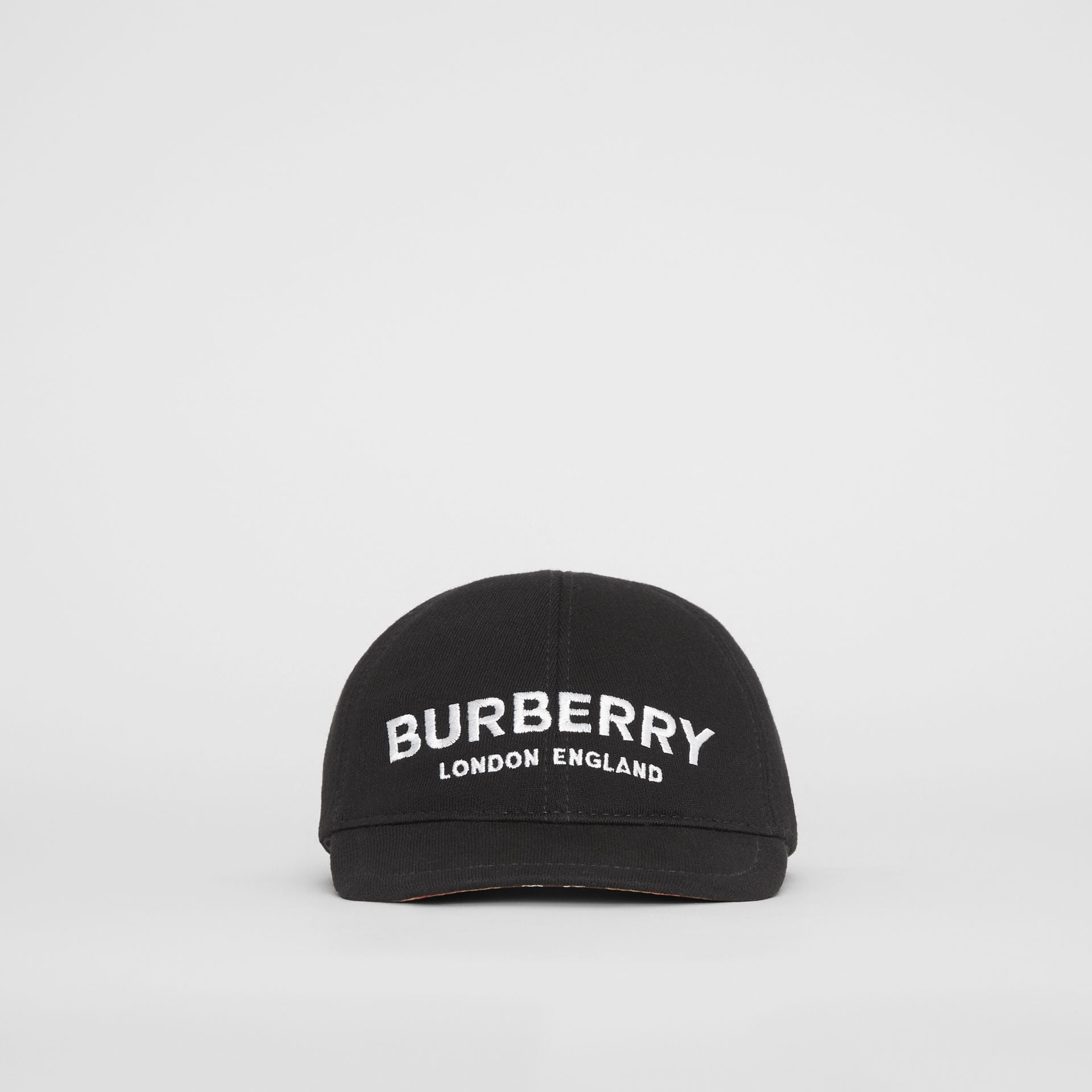 Boys & Girls Black Logo Cotton Hat