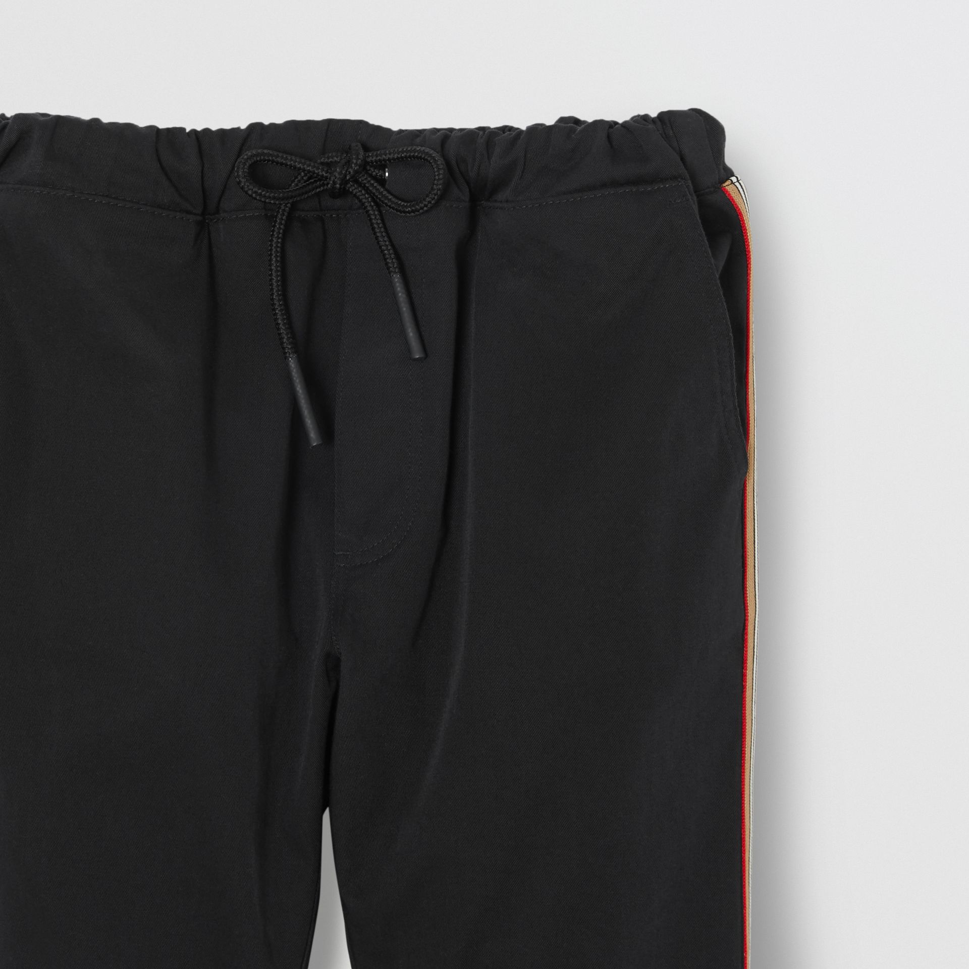 Boys Black Cotton Trousers