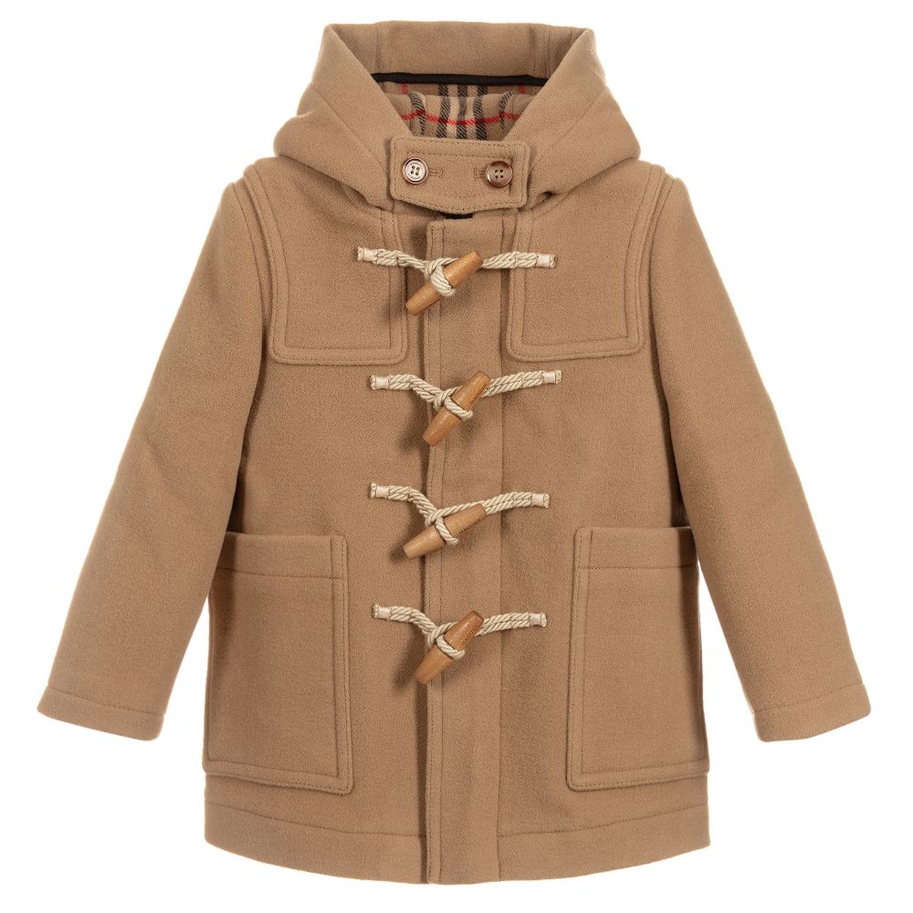 Boys Archive Beige Wool Coat