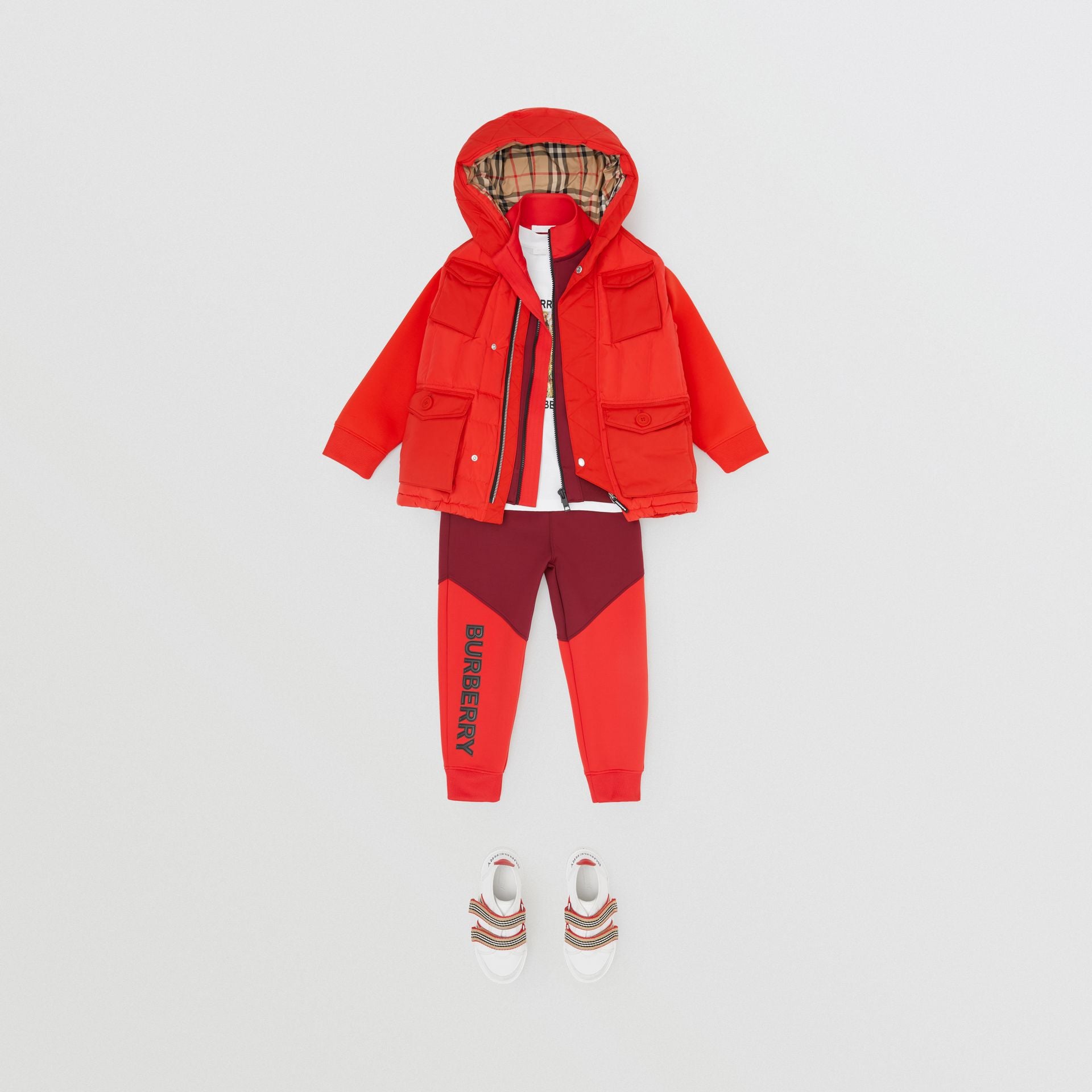 Boys Bright Red Gilet