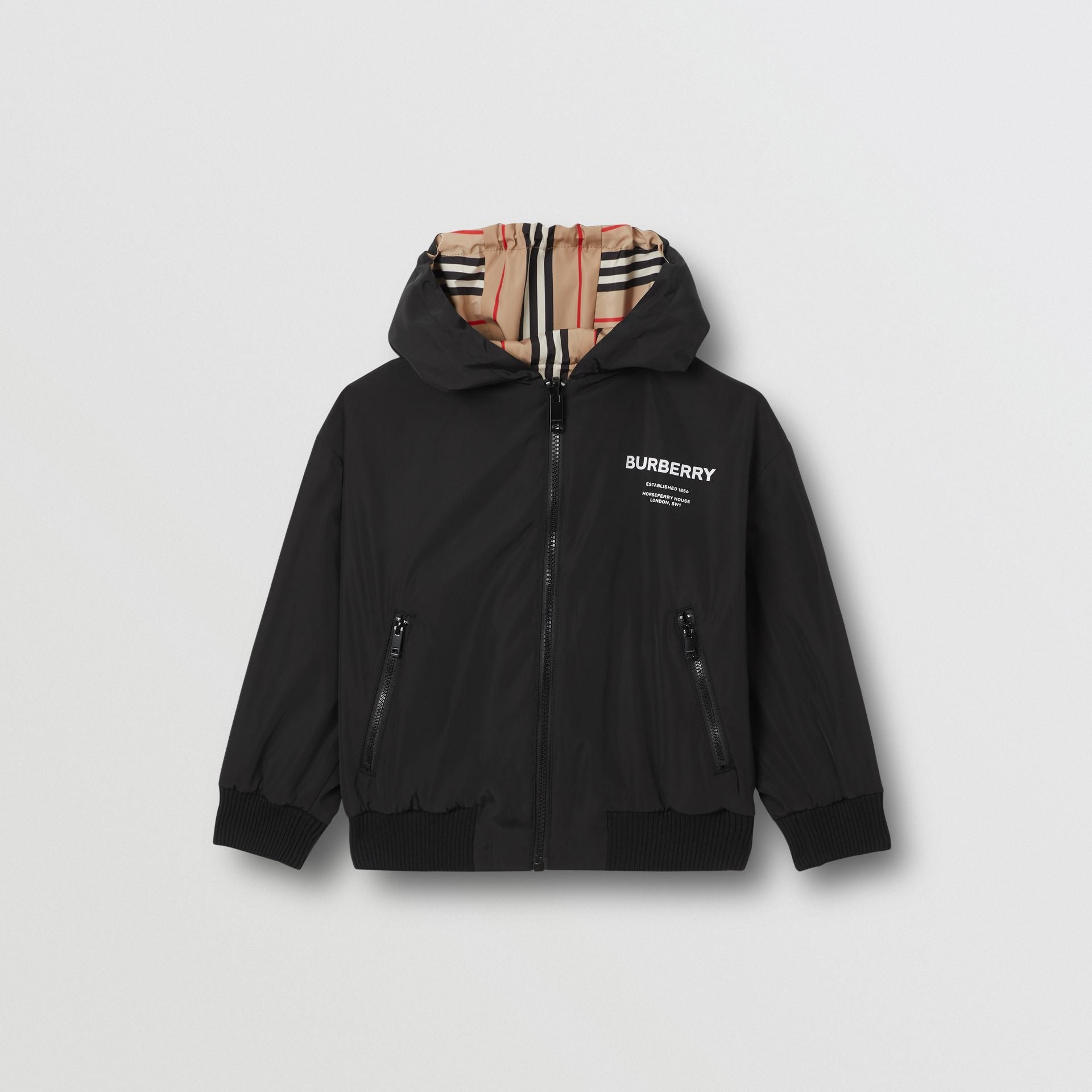 Boys Black Logo Jacket