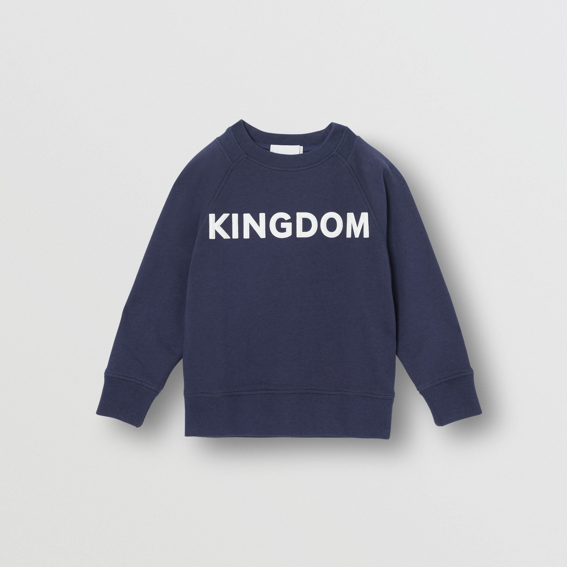 Boys Blue Logo Cotton Sweater